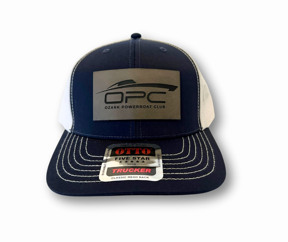 Ozark Powerboat Club Patch/Trucker Cap - Adjustable Snapback