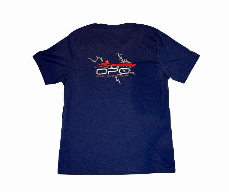 Ozark Powerboat Club V-Neck - Navy
