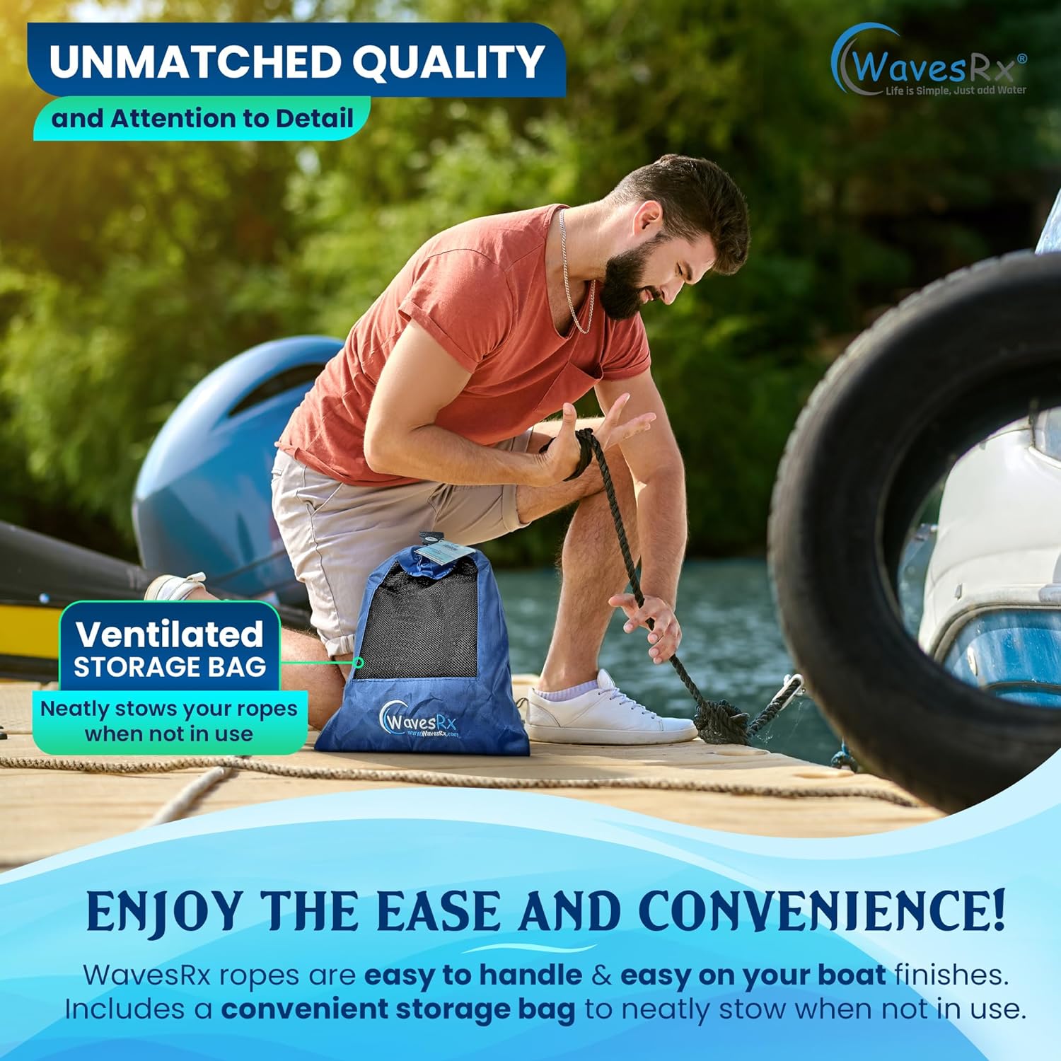 5/8” X 25’ PREMIUM DOCK LINE