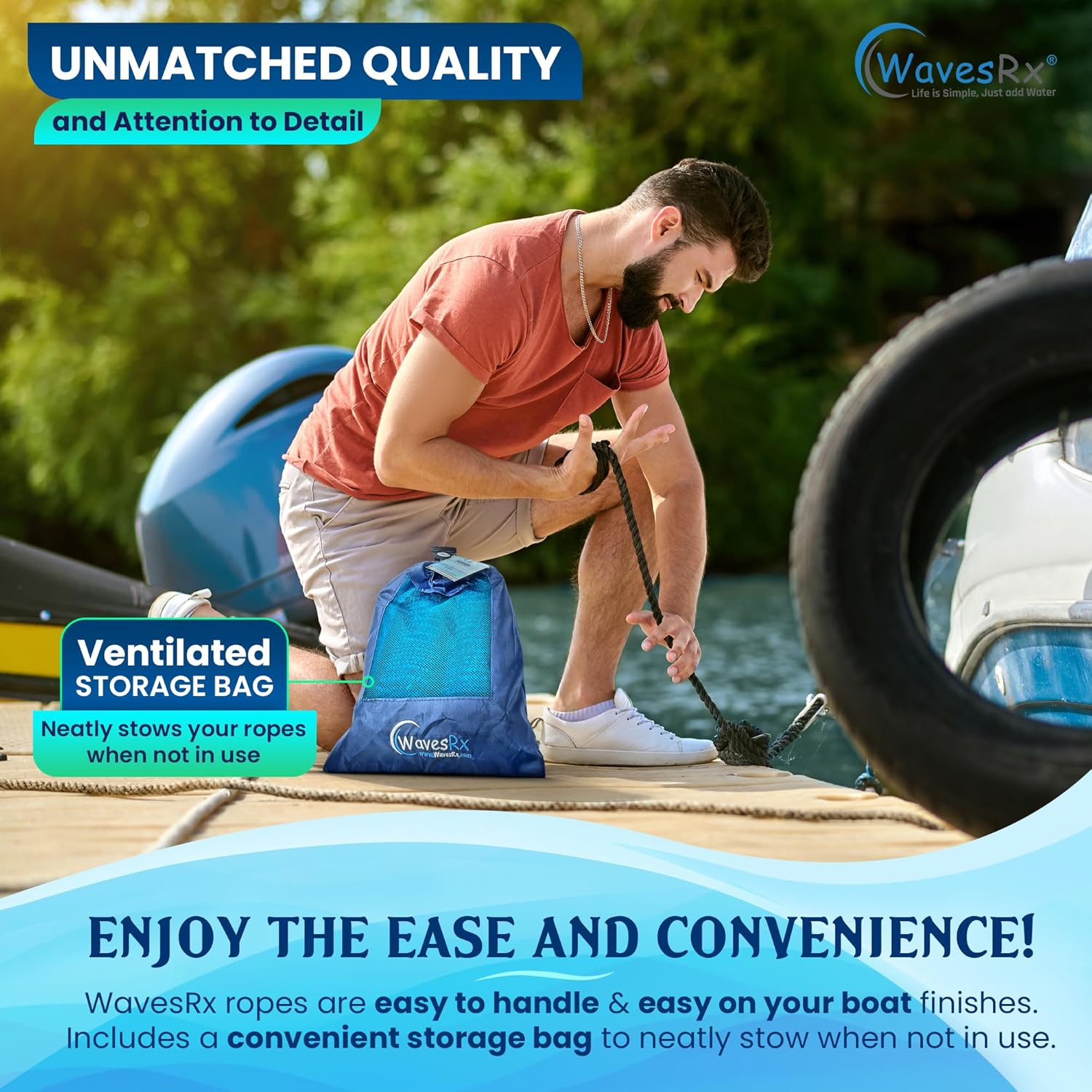 3/8” X 15’ PREMIUM DOCK LINE