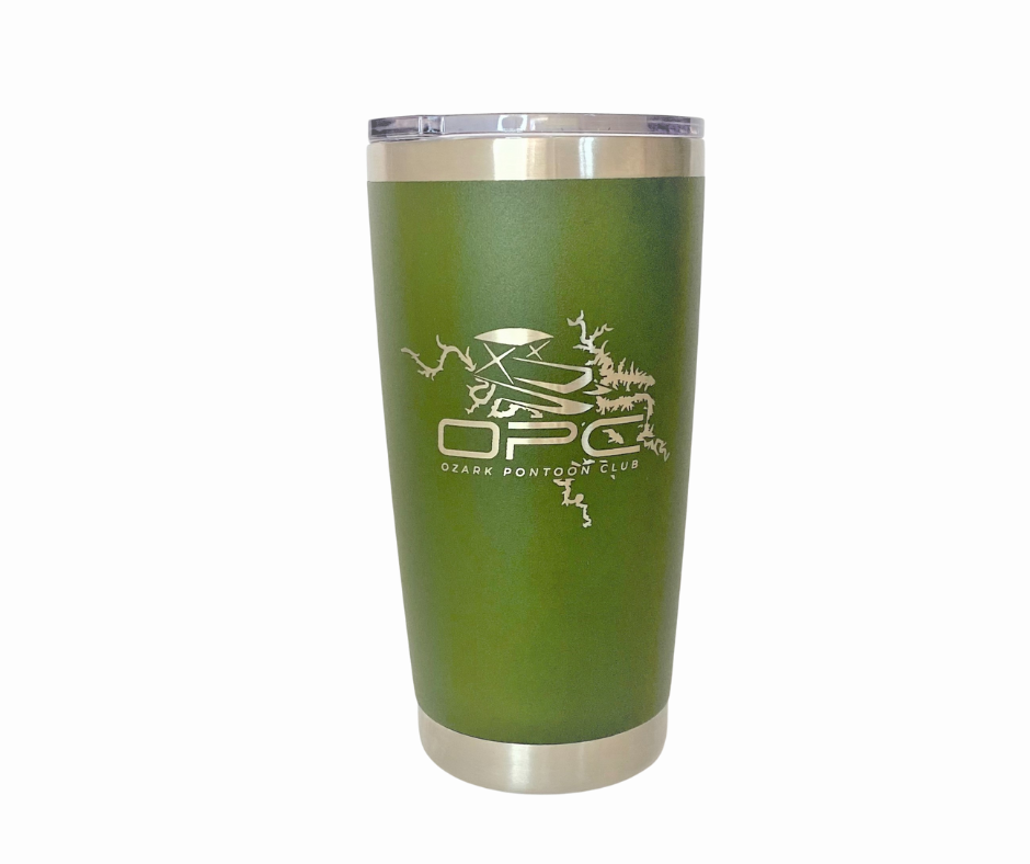 Ozark Pontoon Club 20oz Tumbler - Green