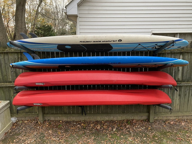 Outdoor Wall Rack | 46 Inch Adjustable Height | Kayak & SUP