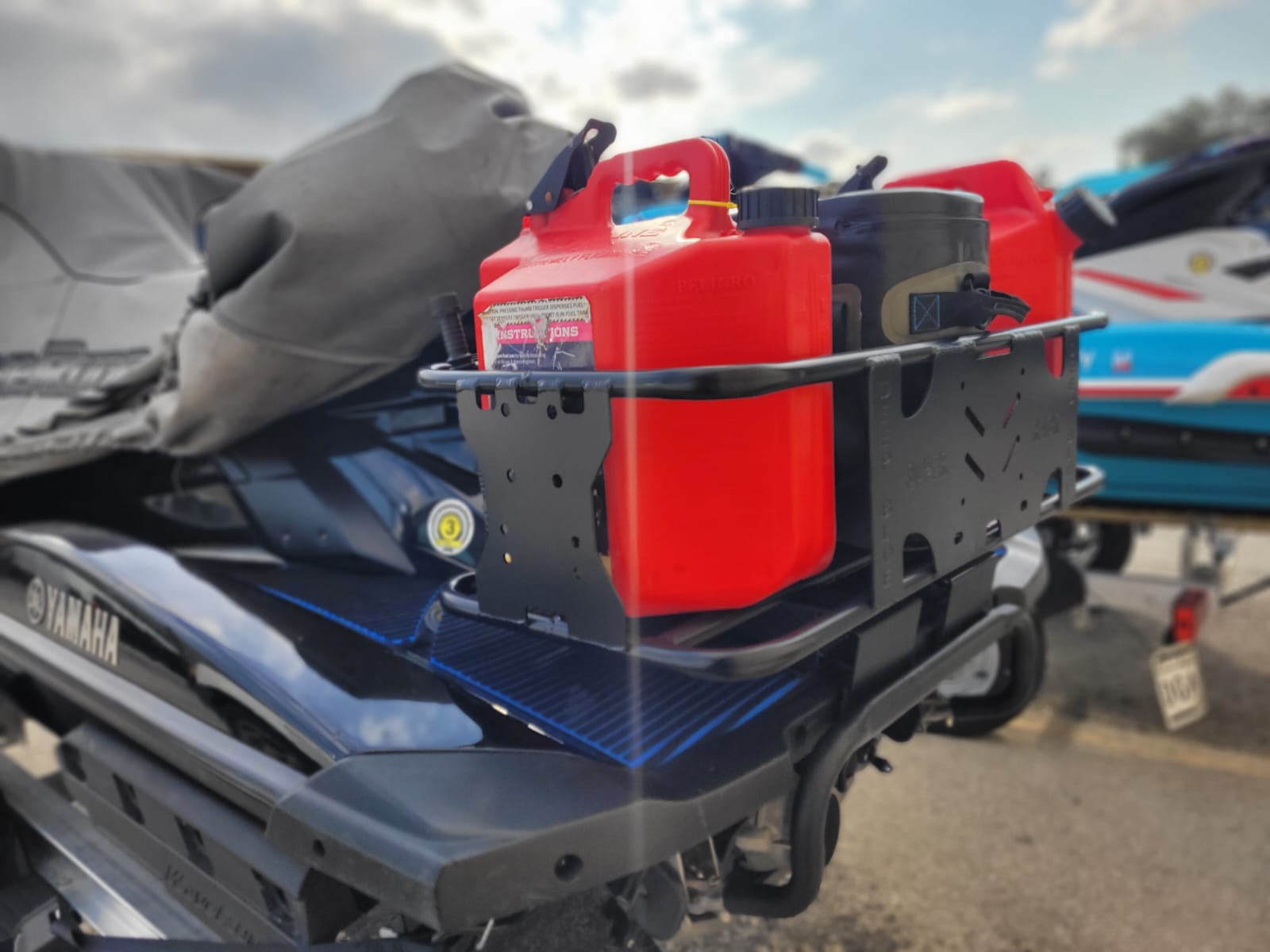 Low Profile Deep Blue Triple Rack for Yamaha FX –VX – EX – FZS - GP 2002 - 2025