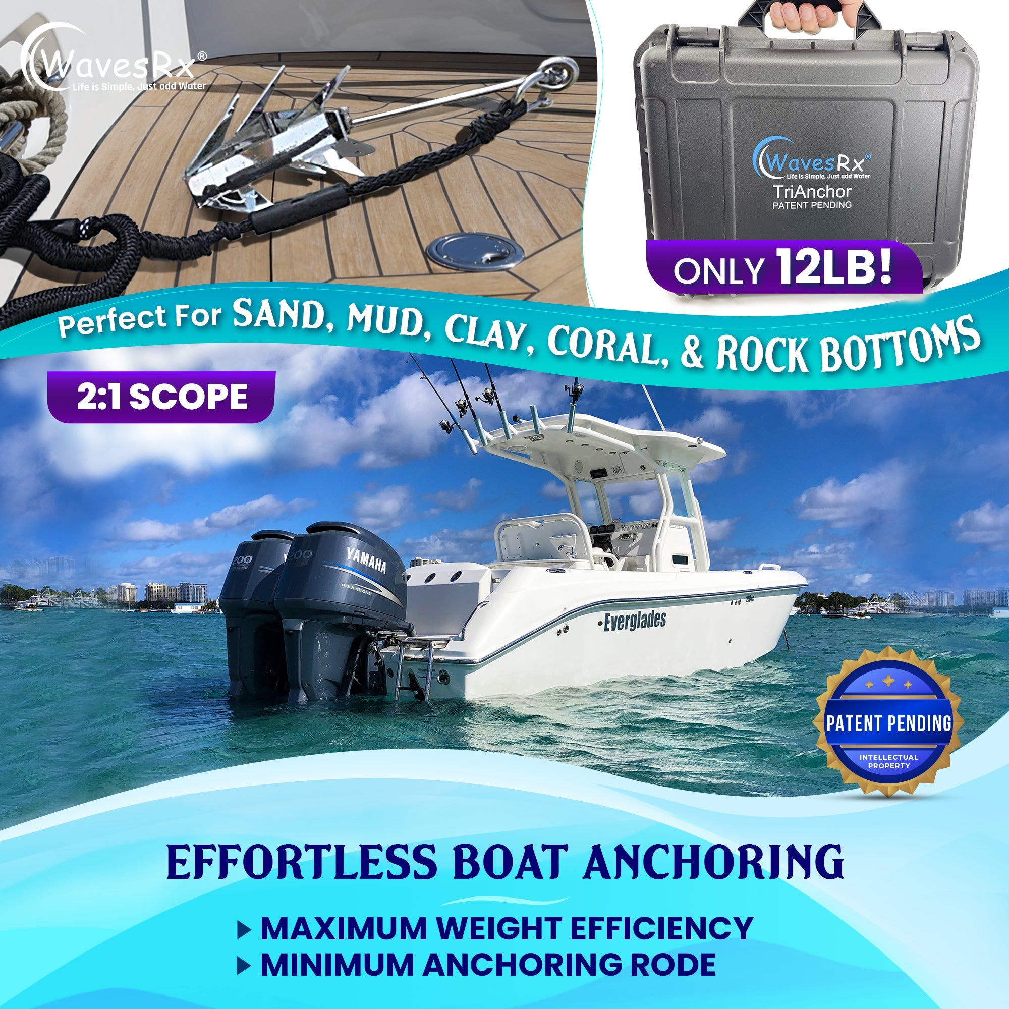 12LB FOLDING TRIANCHOR