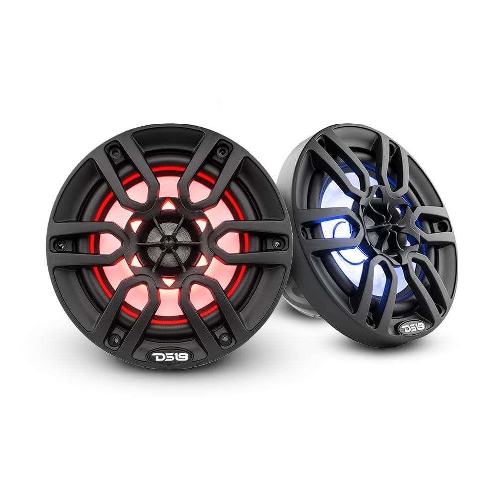 DS18 Best Marine Stereo Subwoofer Package 1 x 10” Subwoofer | 2 x 6.5” Speaker Tower | 2 x 6.5” Marine Speaker | 1 x 5 Ch Amplifier | 1 x MOFCKIT4 and 1 x LED-BTC