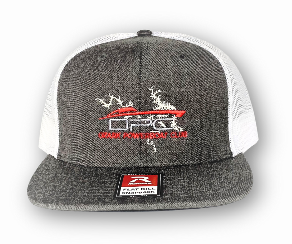 Ozark Powerboat Club Wool Trucker Cap Adjustable Snapback