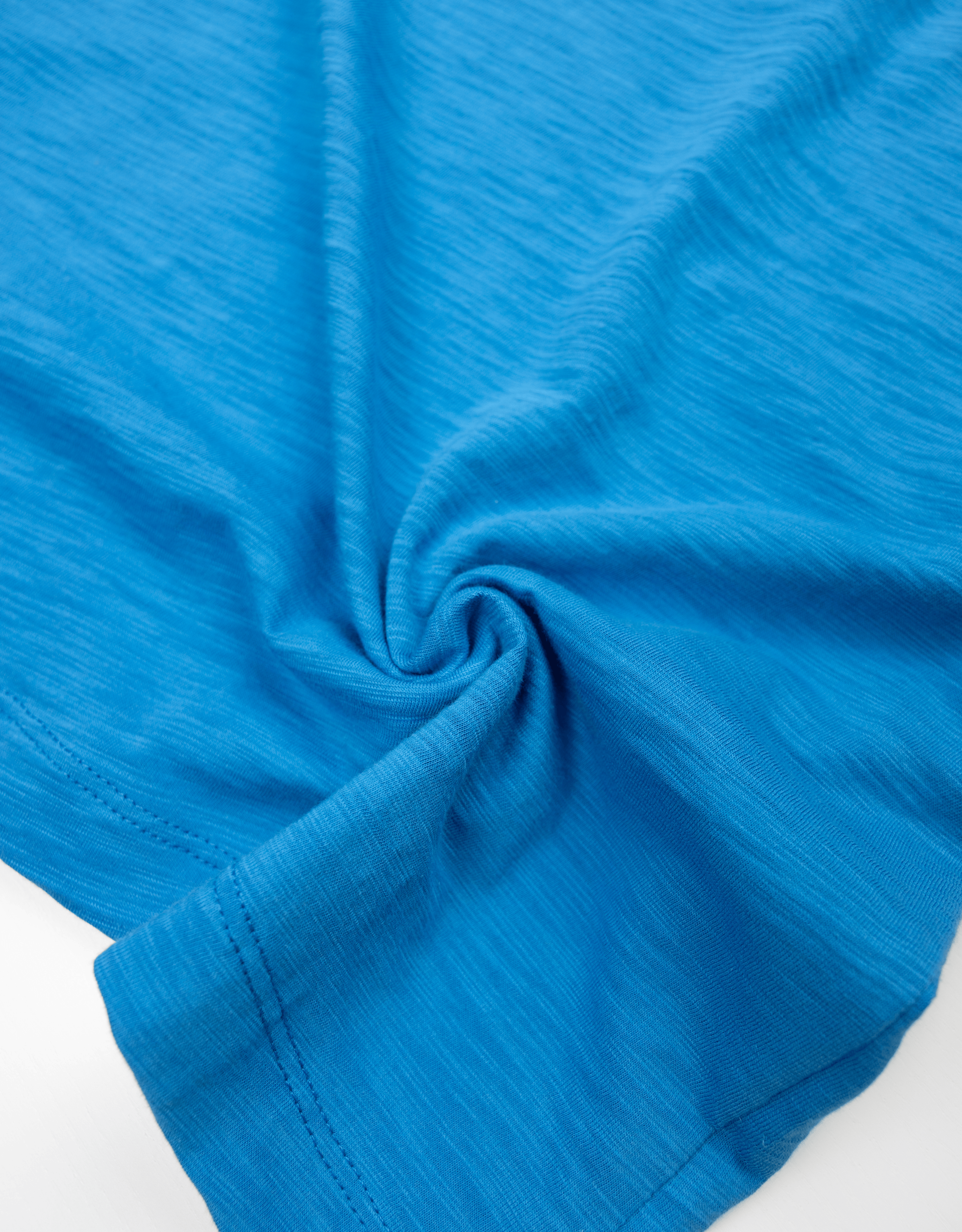 SOLID BLUE - SLUB PIMA TEE