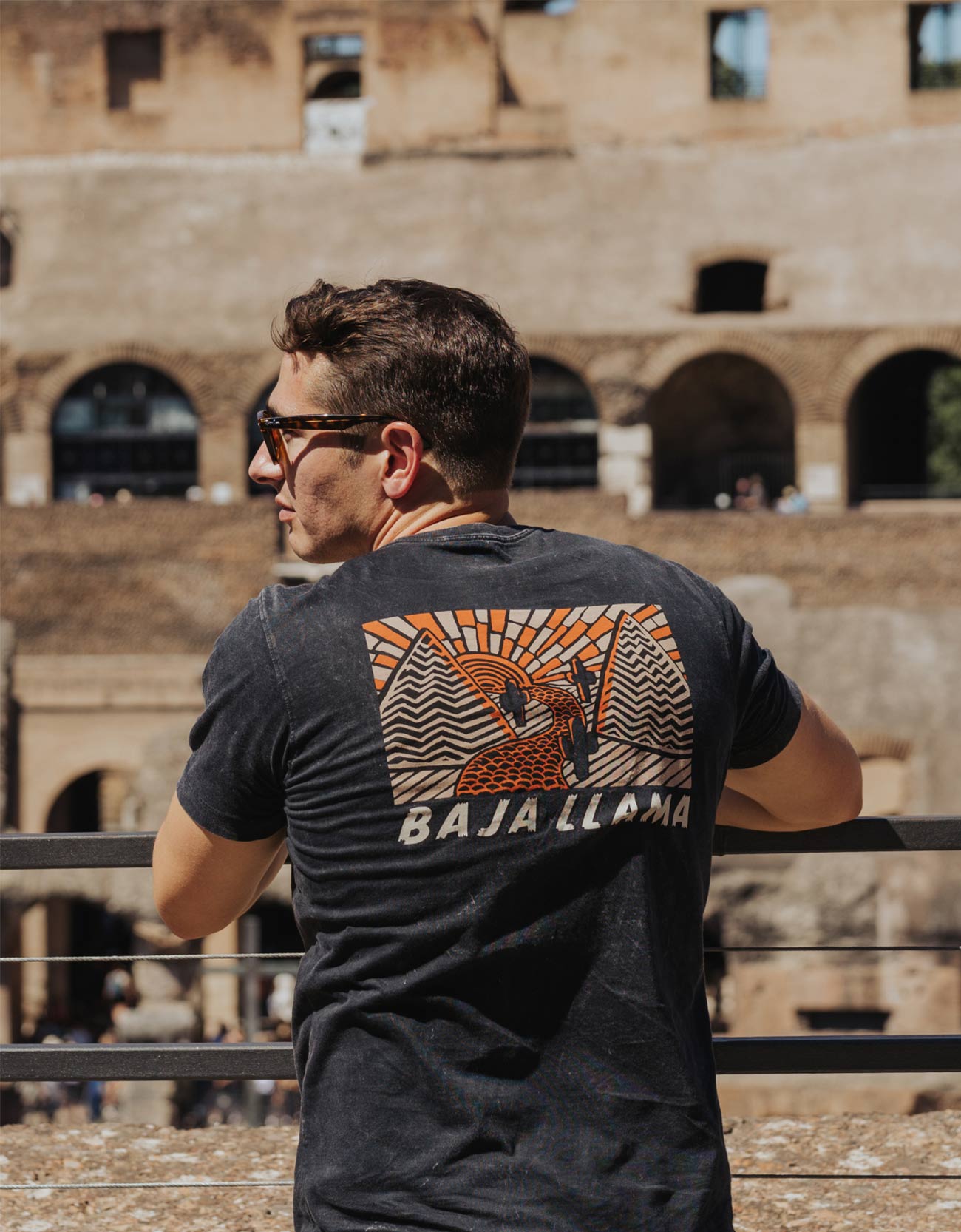 ARROYO BLACK ACID WASHED - PRIMO GRAPHIC TEE