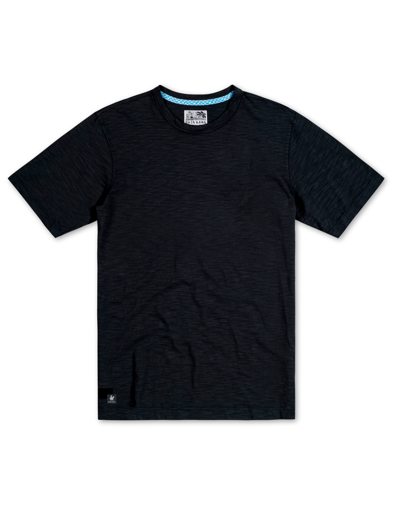 SOLID BLACK - SLUB PIMA TEE