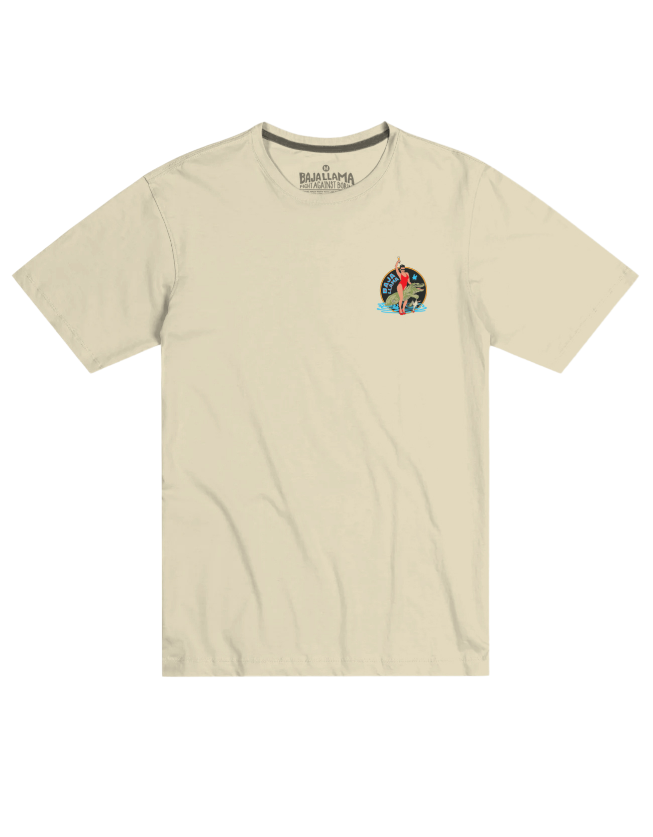 GIRL CROC - CREAM PRIMO GRAPHIC TEE