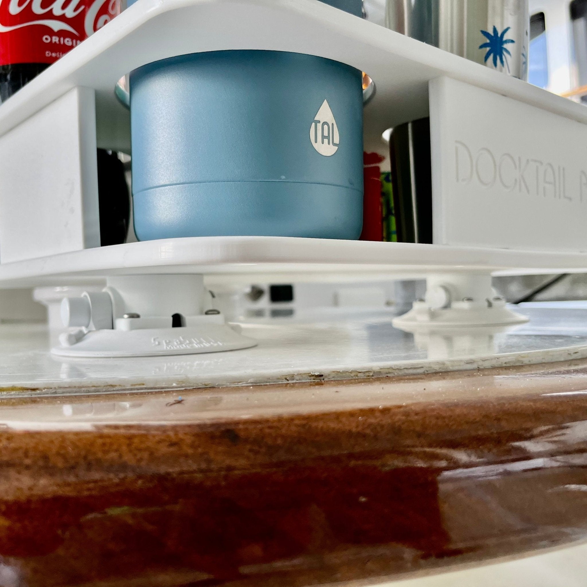 Docktail Boat Table Caddy with 2 SeaSucker Vacuum Mounts - Choose Your Color