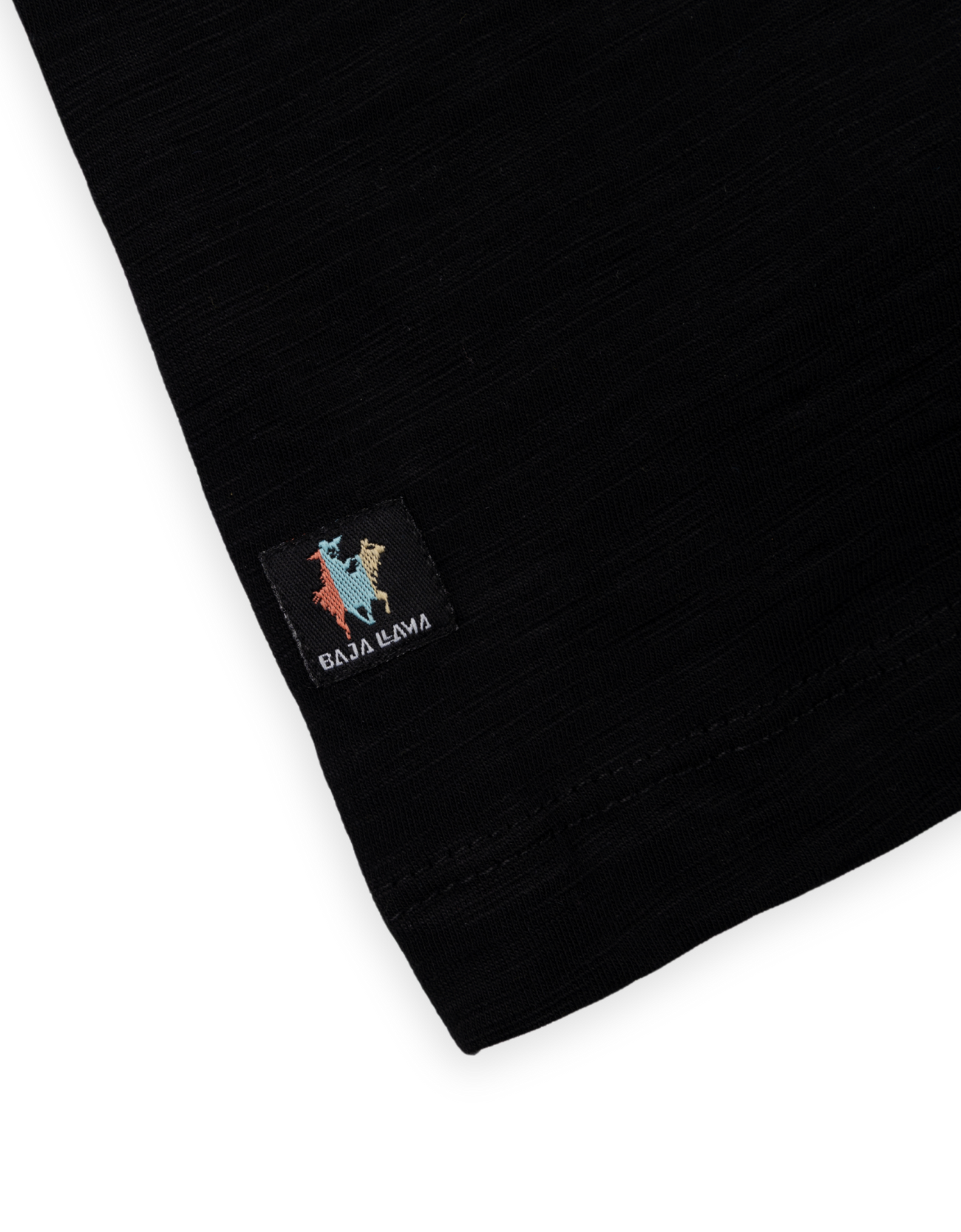 BORING EMBROIDERY - BLACK SLUB PIMA TEE