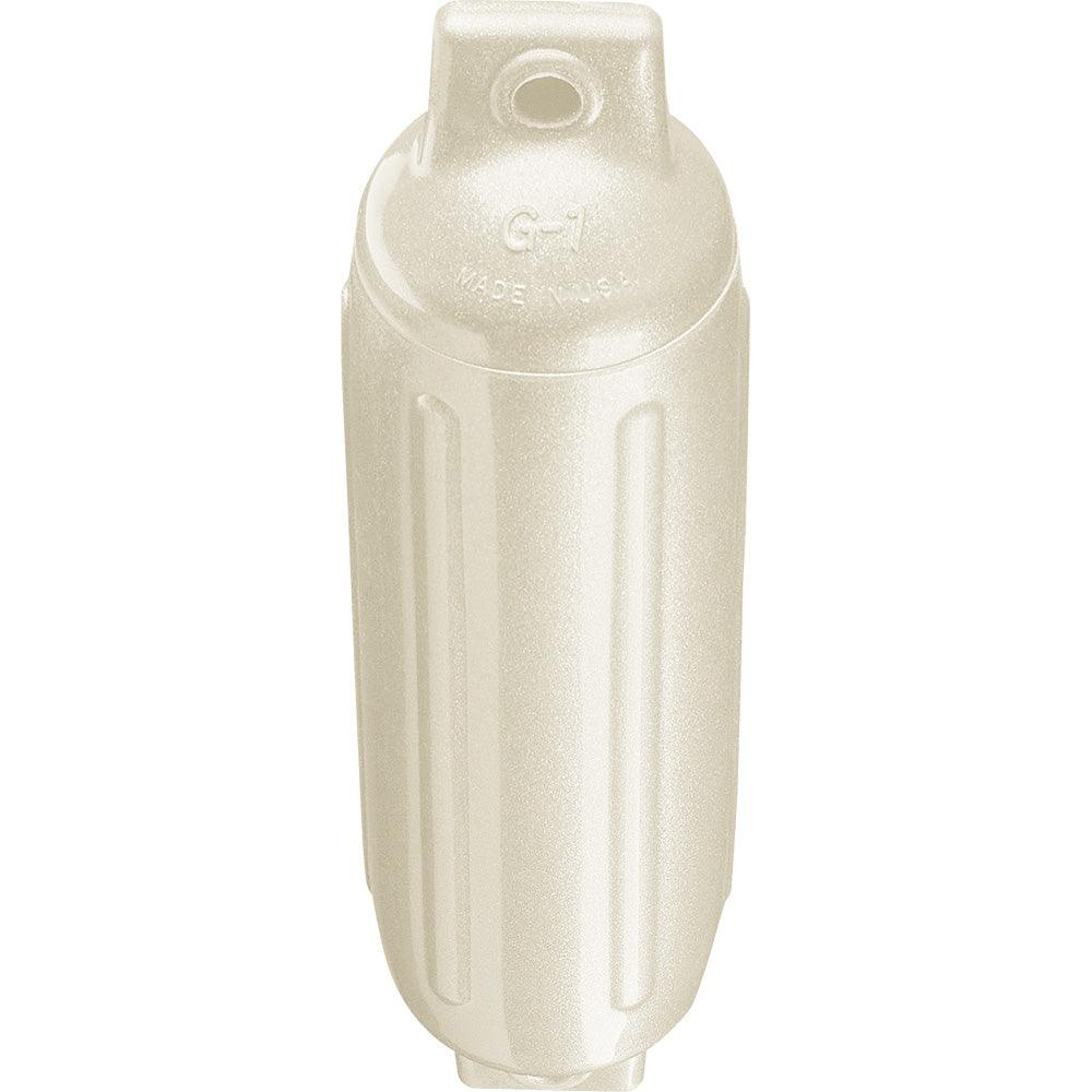 Polyform G-1 Twin Eye Fender 3.5" x 12.8" - Metallic White