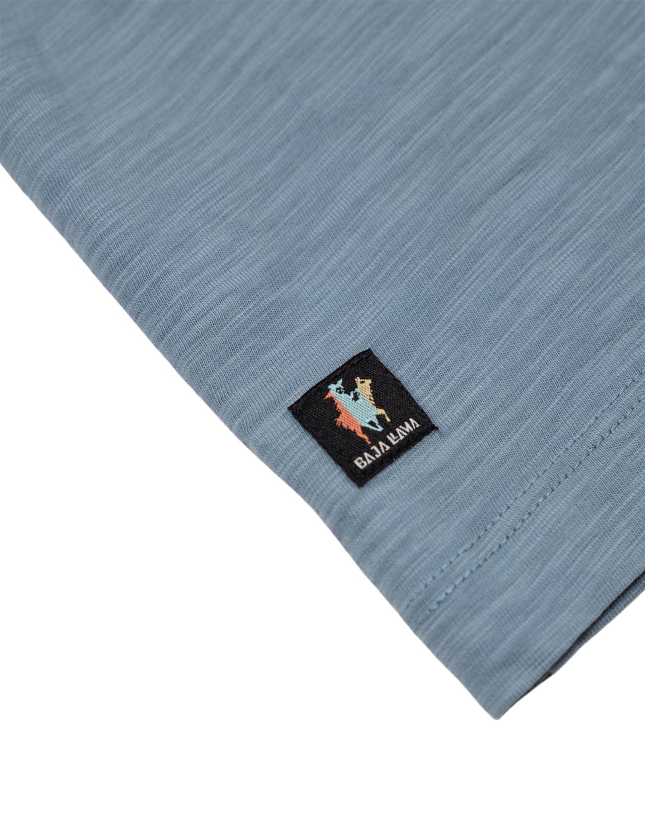 SOLID STEEL BLUE - SLUB PIMA TEE