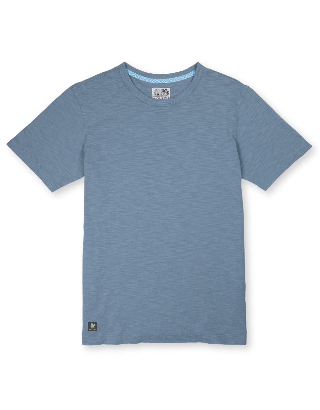 SOLID STEEL BLUE - SLUB PIMA TEE