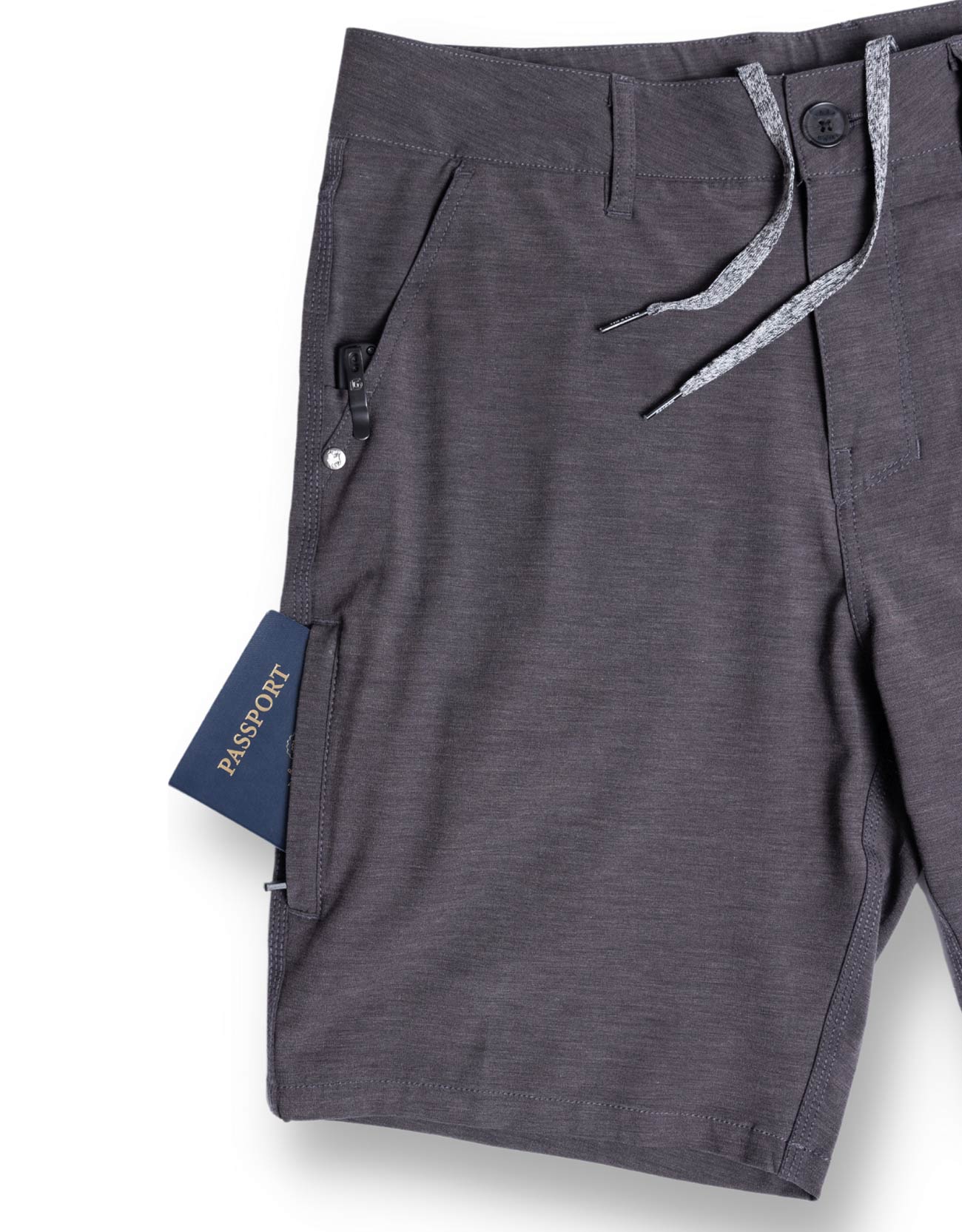 SUNDAY SPORTS 19" HYBRID SPORT SHORTS - CHARCOAL