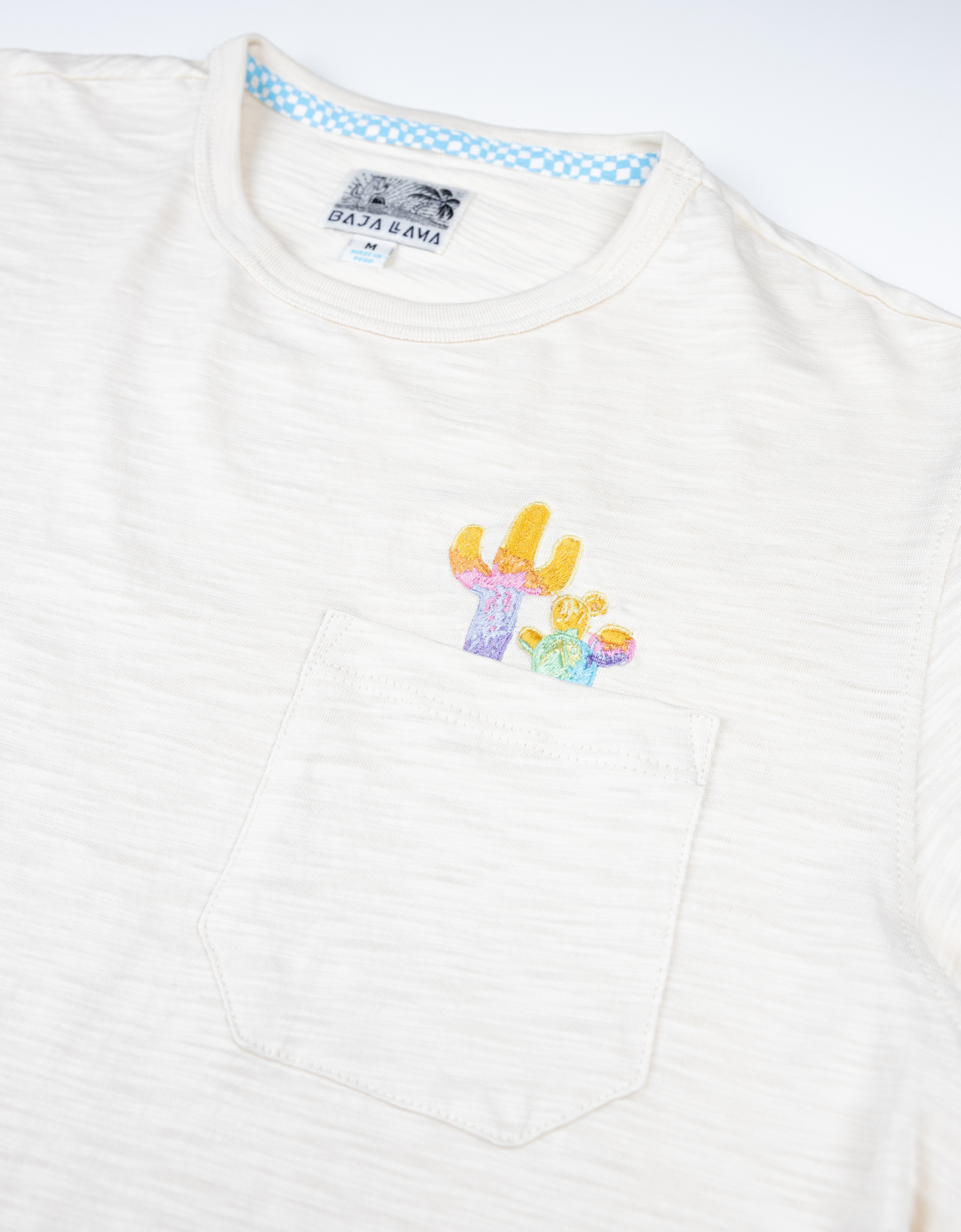 COLORFUL CACTUS - SLUB PIMA POCKET TEE