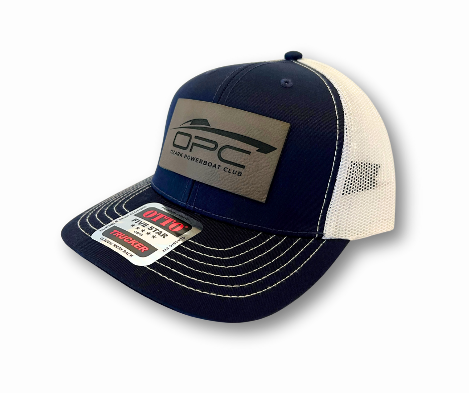 Ozark Powerboat Club Patch/Trucker Cap - Adjustable Snapback