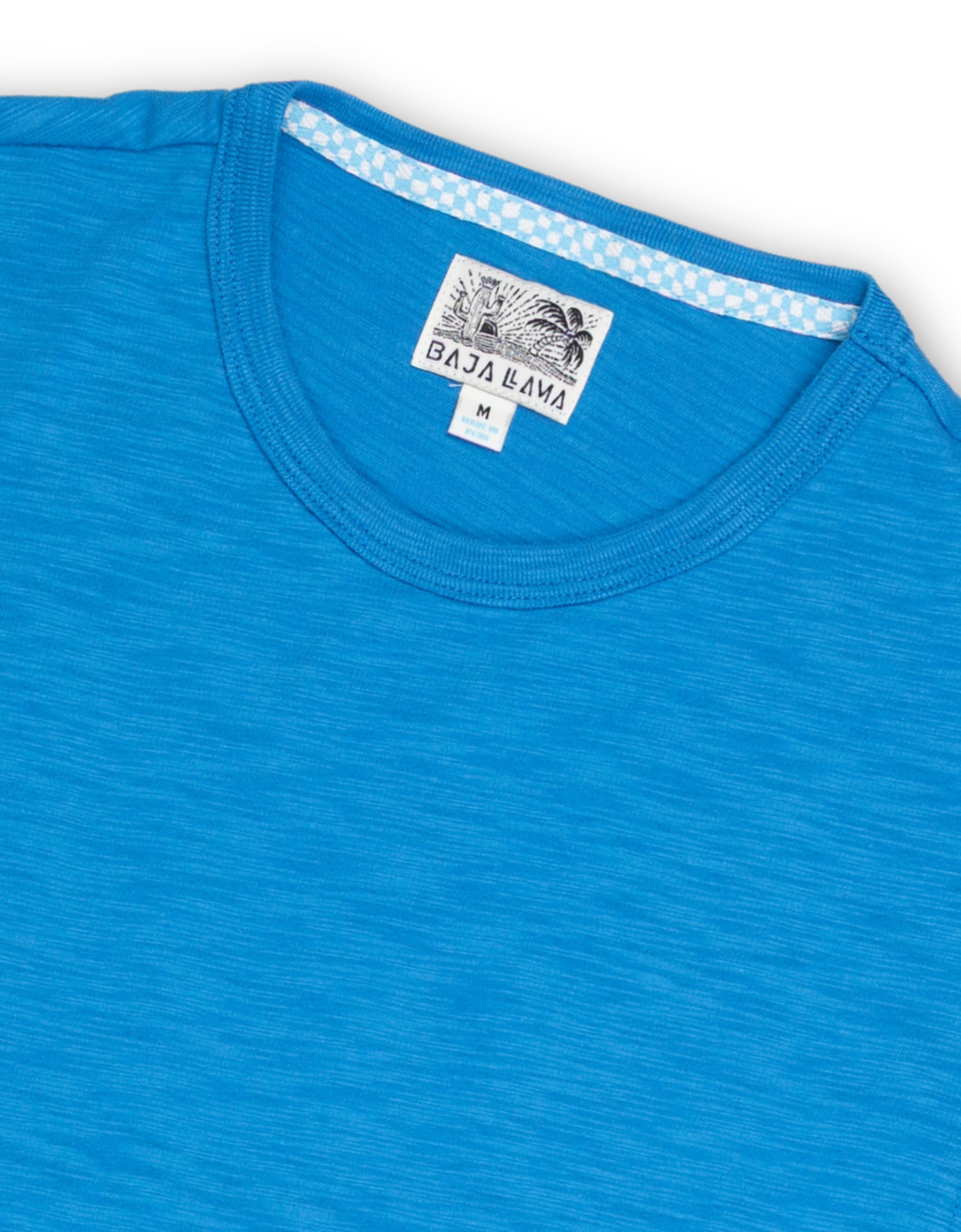 SOLID BLUE - SLUB PIMA TEE