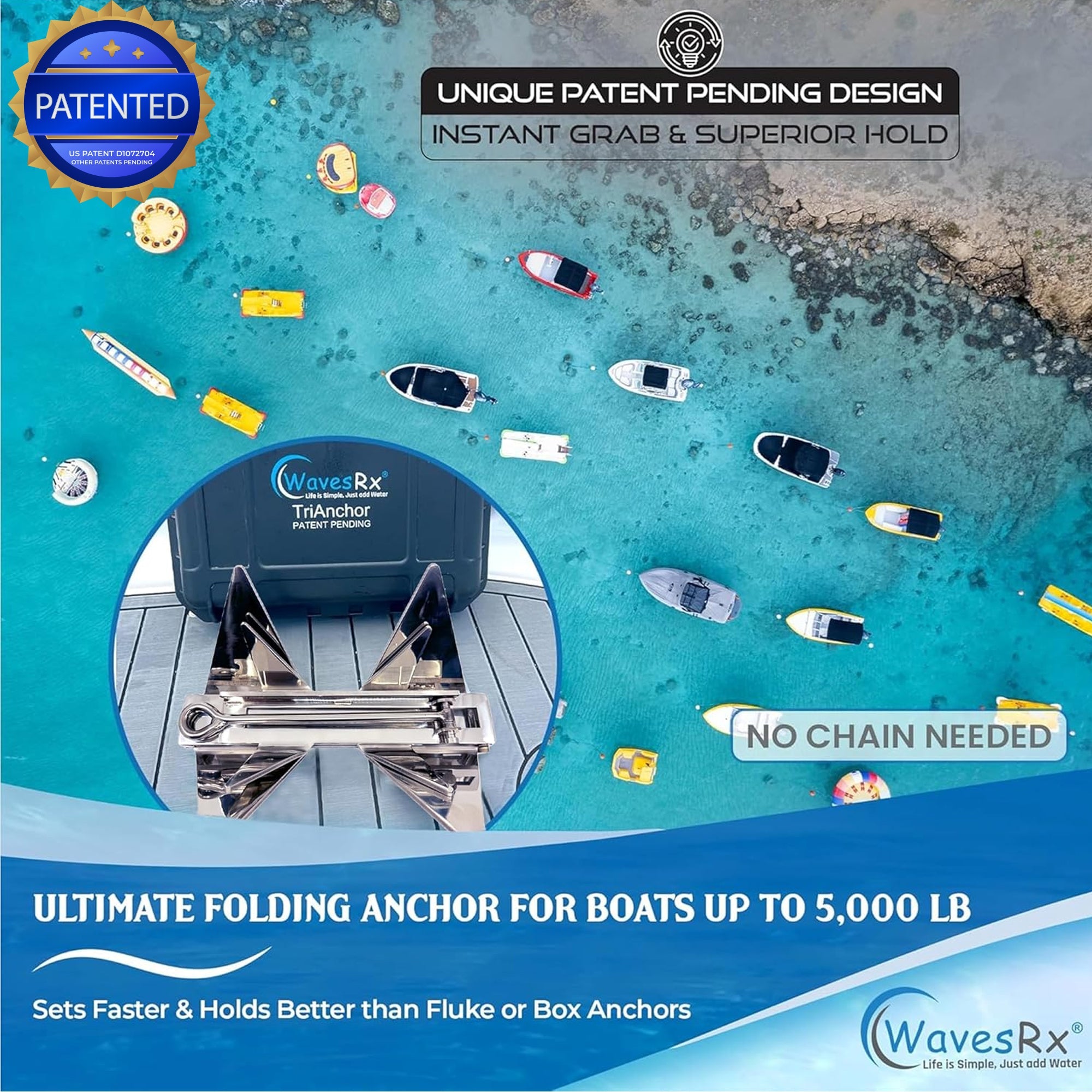 7LB FOLDING TRIANCHOR