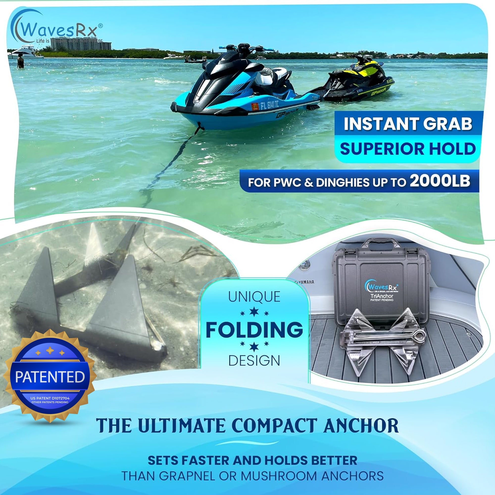 5LB FOLDING TRIANCHOR