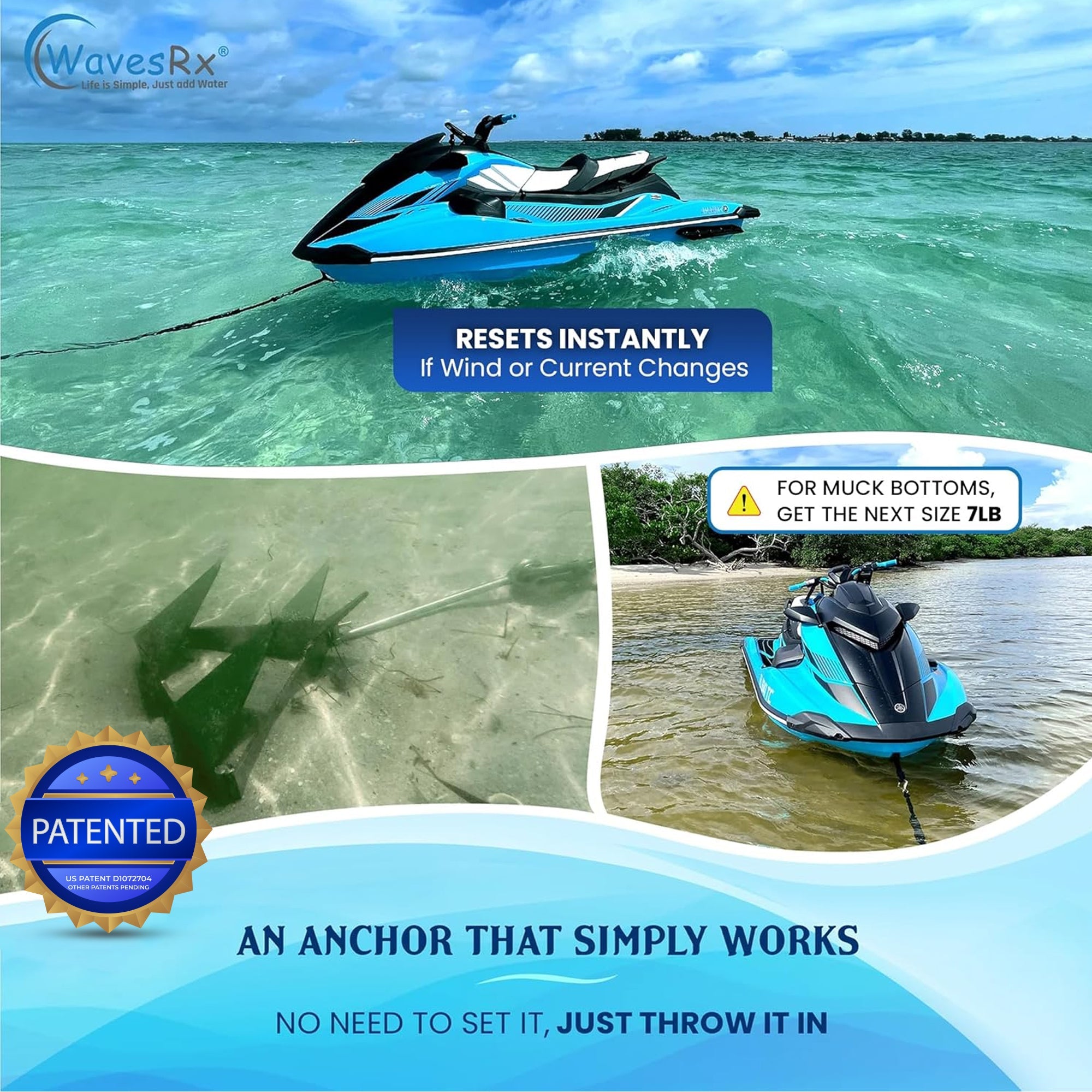 5LB FOLDING TRIANCHOR