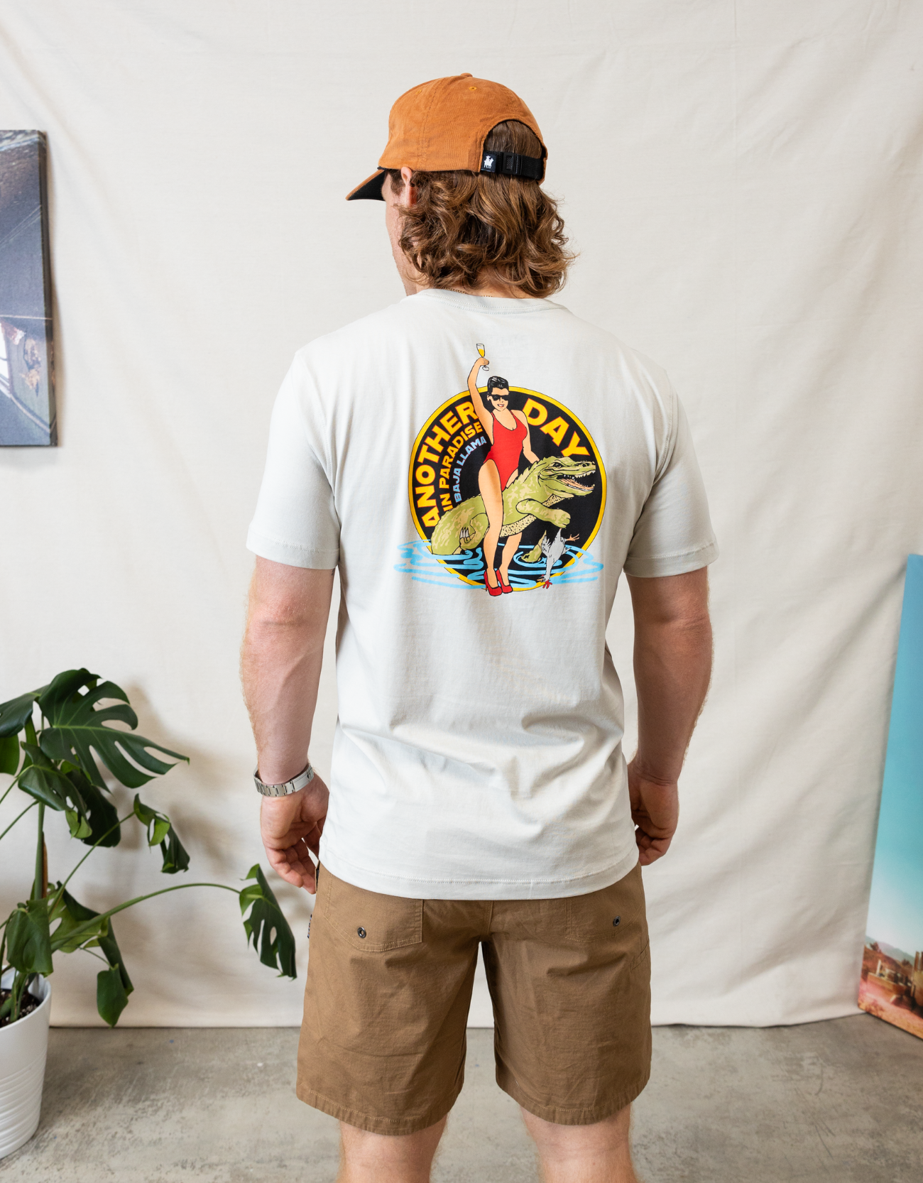 GIRL CROC - CREAM PRIMO GRAPHIC TEE