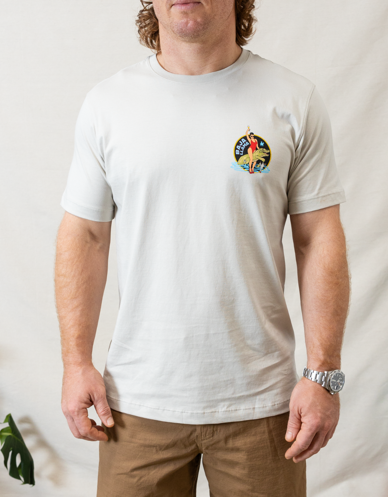 GIRL CROC - CREAM PRIMO GRAPHIC TEE