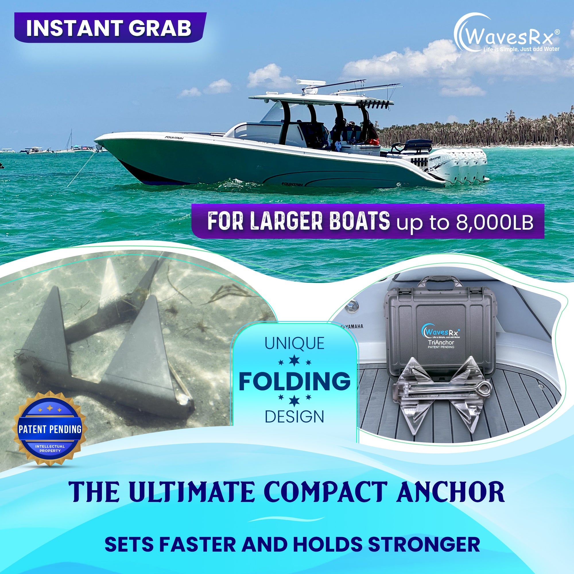 12LB FOLDING TRIANCHOR