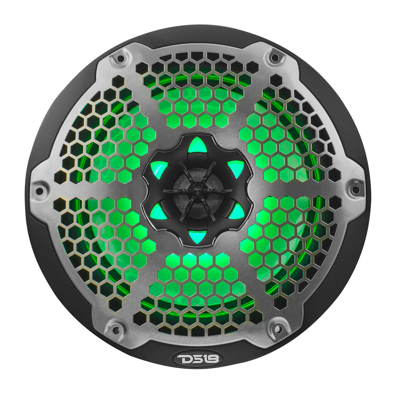 NXL 8" 2-Way Coaxial Marine Speaker With LED RGB Lights 125 Watts Rms 4-Ohm -Black