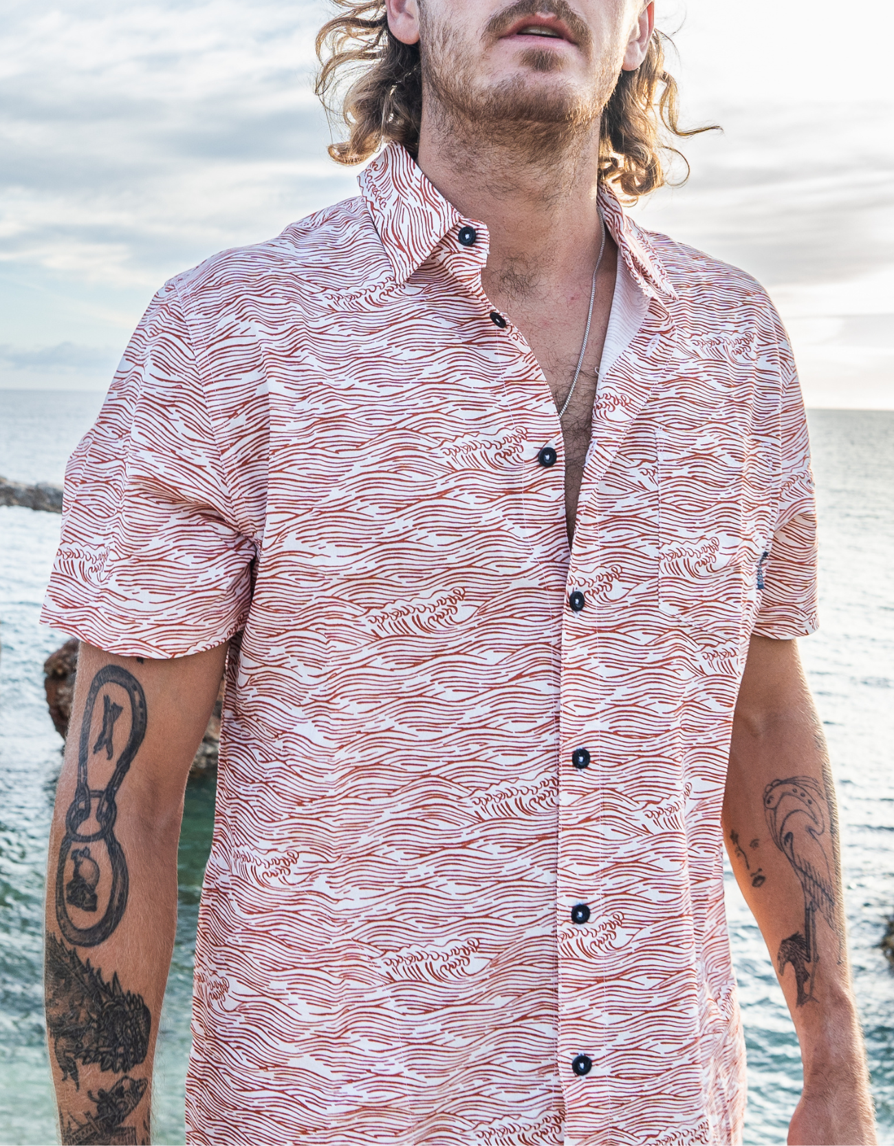ROLL TIDES - OCRE 7-SEAS™ BUTTON UP