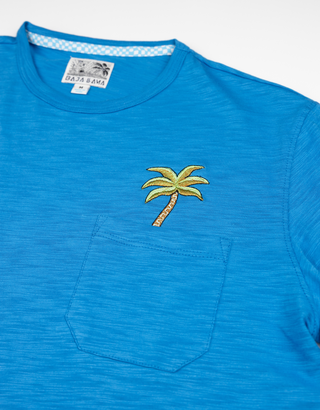 PALM TREE - SLUB PIMA POCKET TEE