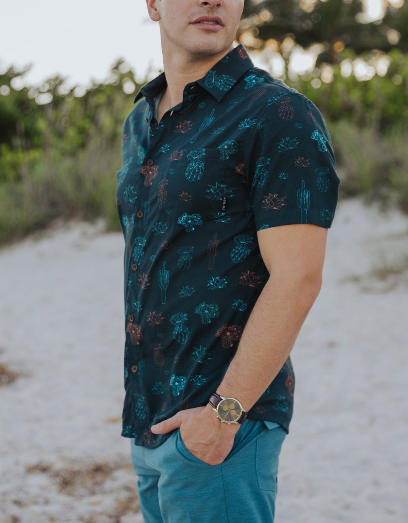 NEON DESERT - 7-SEAS™ BUTTON UP