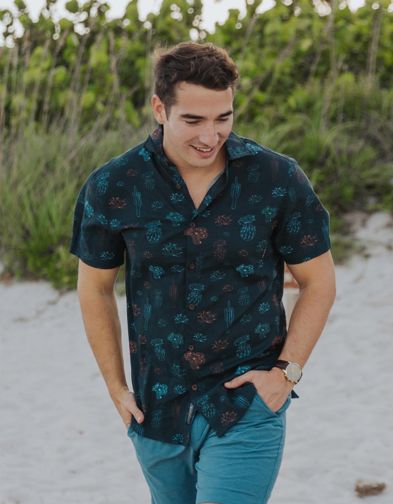 NEON DESERT - 7-SEAS™ BUTTON UP