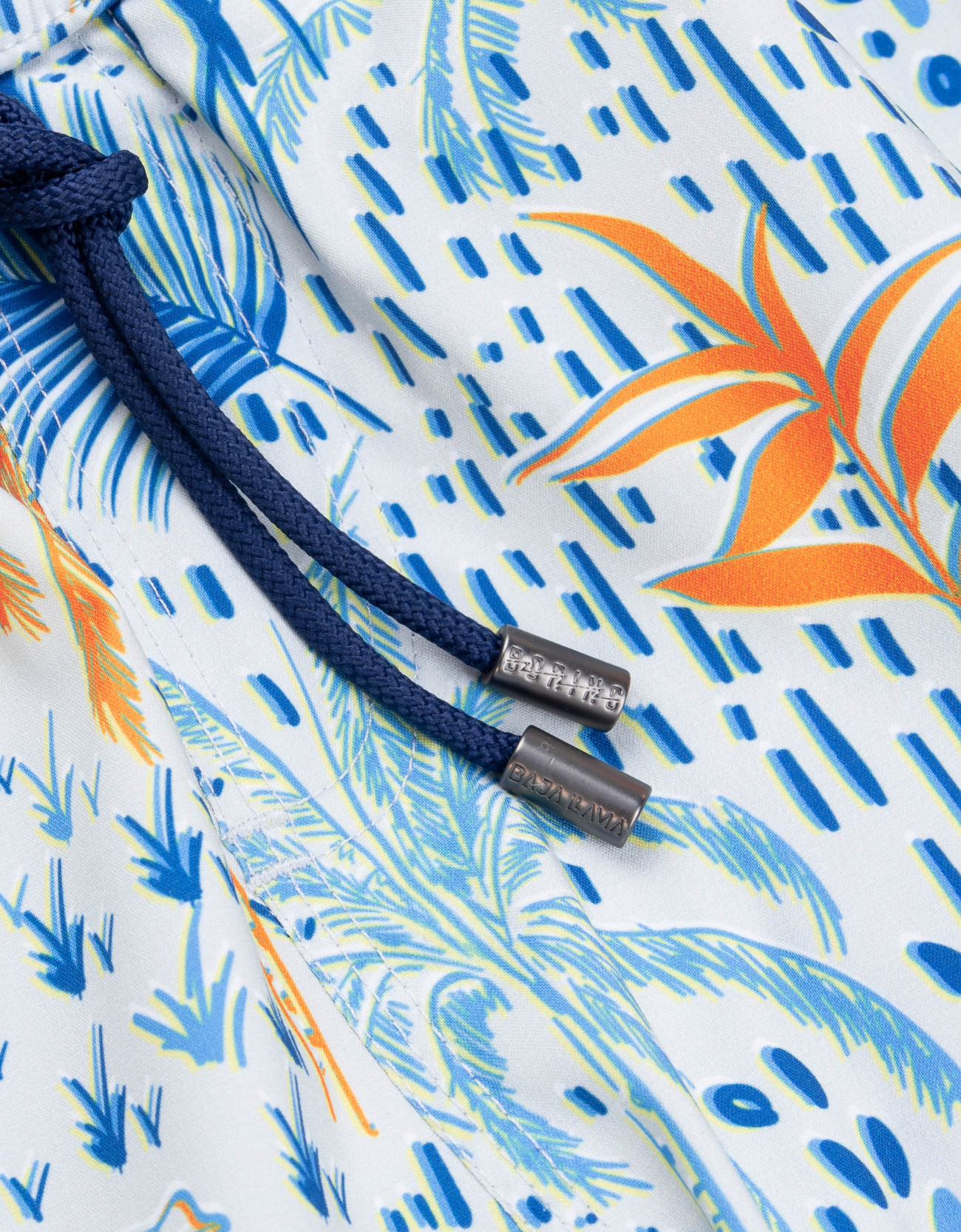 WHITE HOT TROPICS - ORANGE BURST STRETCH SWIMSUIT