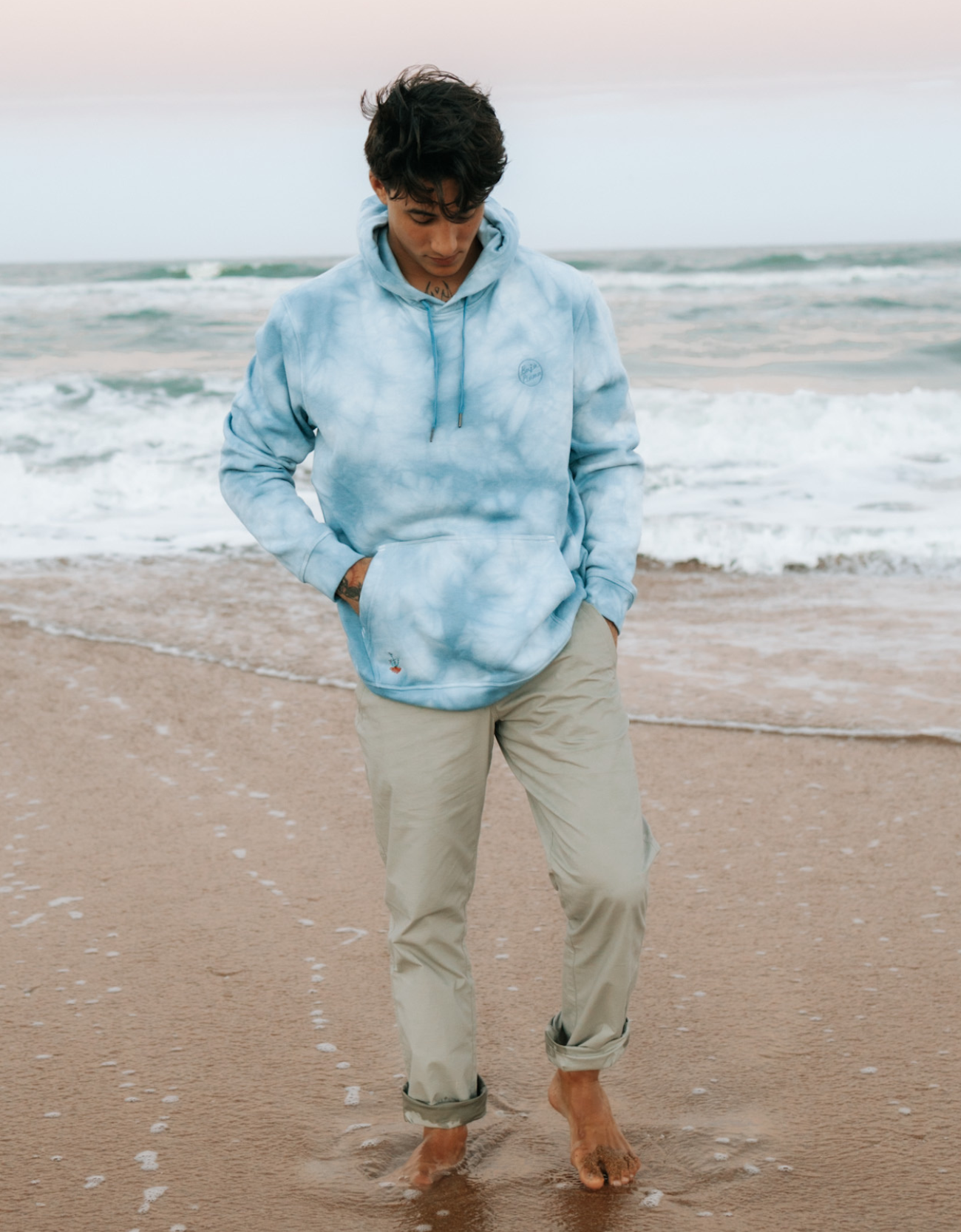 BAJA TRIP UP - BLUE TIE DYE HELSINKI HOODIE