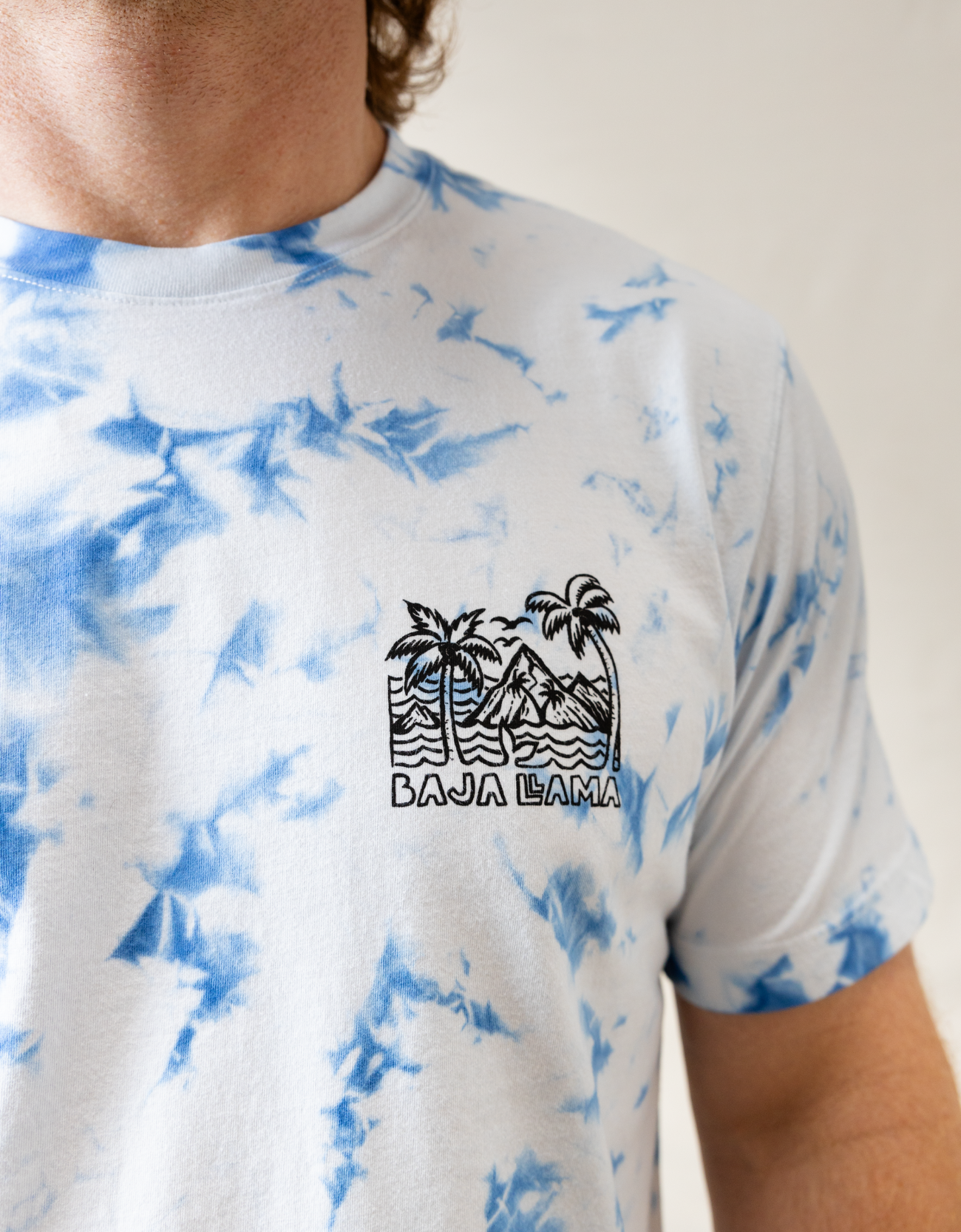 WAVY DAYZ - BLUE TIE DYE  PRIMO GRAPHIC TEE