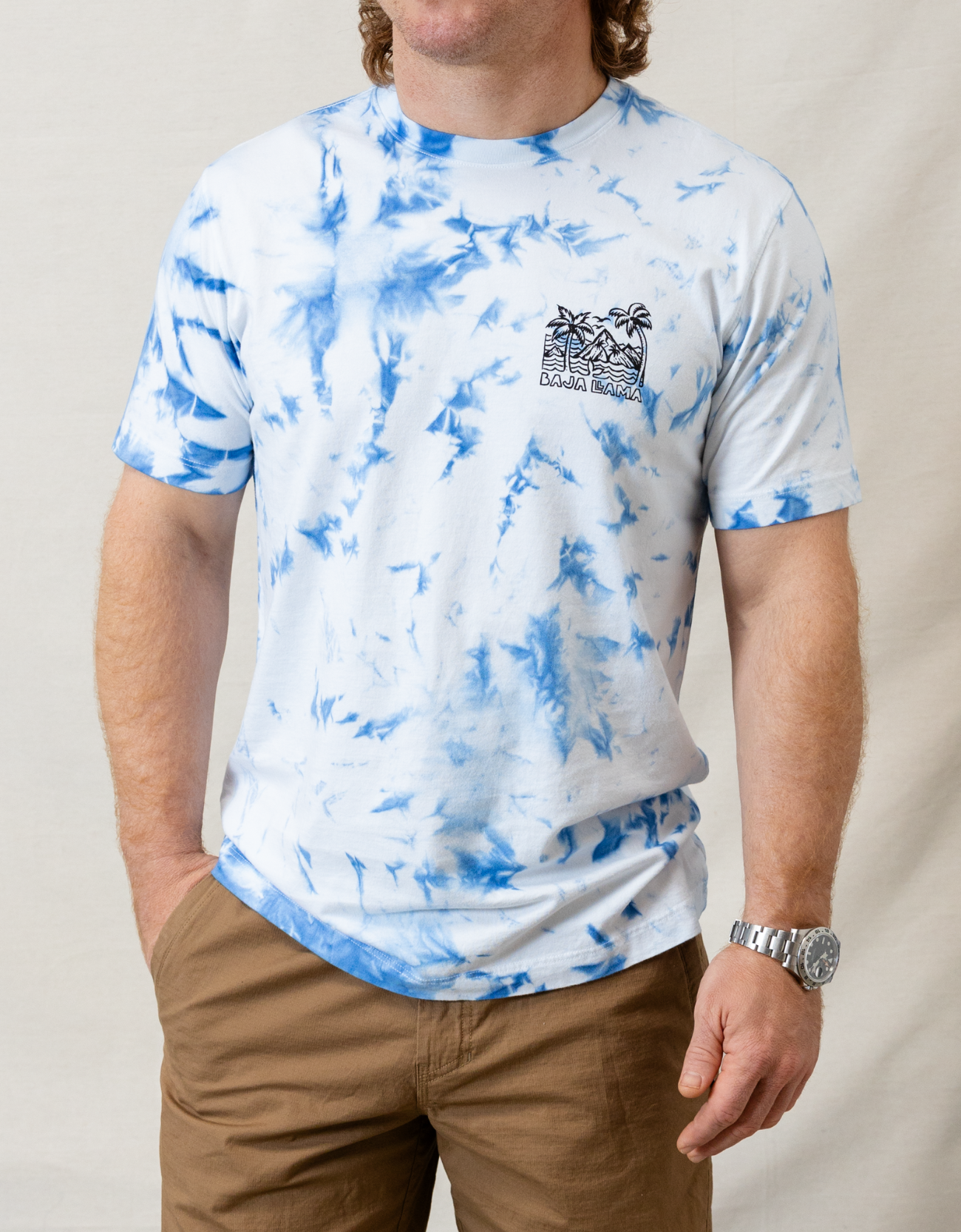 WAVY DAYZ - BLUE TIE DYE  PRIMO GRAPHIC TEE
