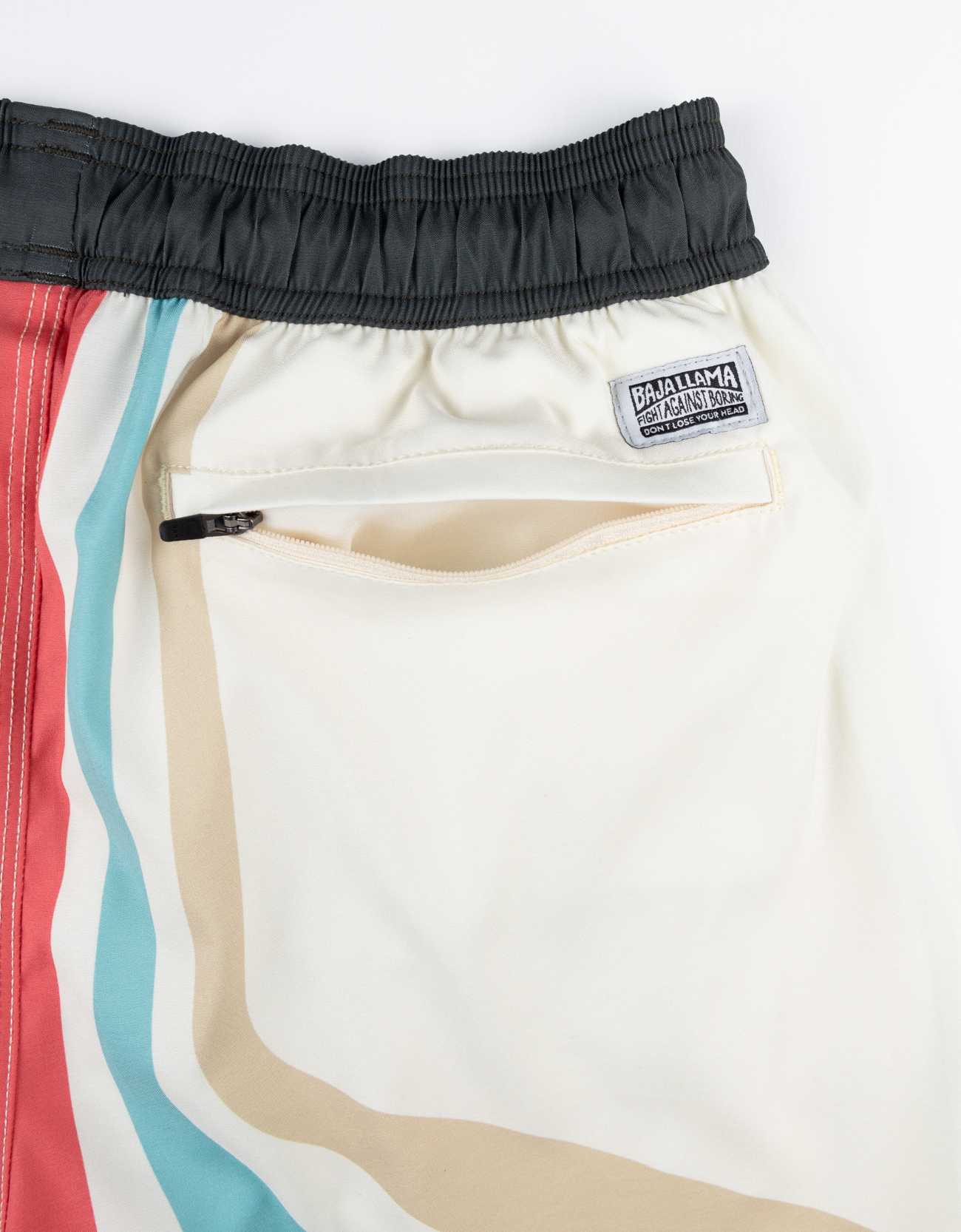 RETRO B-LEAGUE STRIPES - STRETCH SWIMSUIT