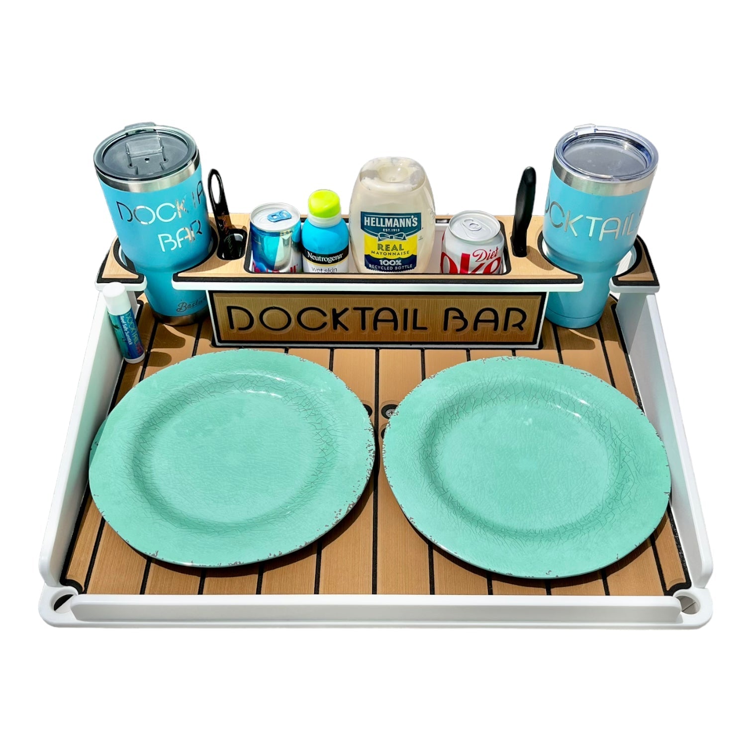 Docktail Boondocking Table - For Camping, RV's, Tailgating, Poolside, and Grill Prep