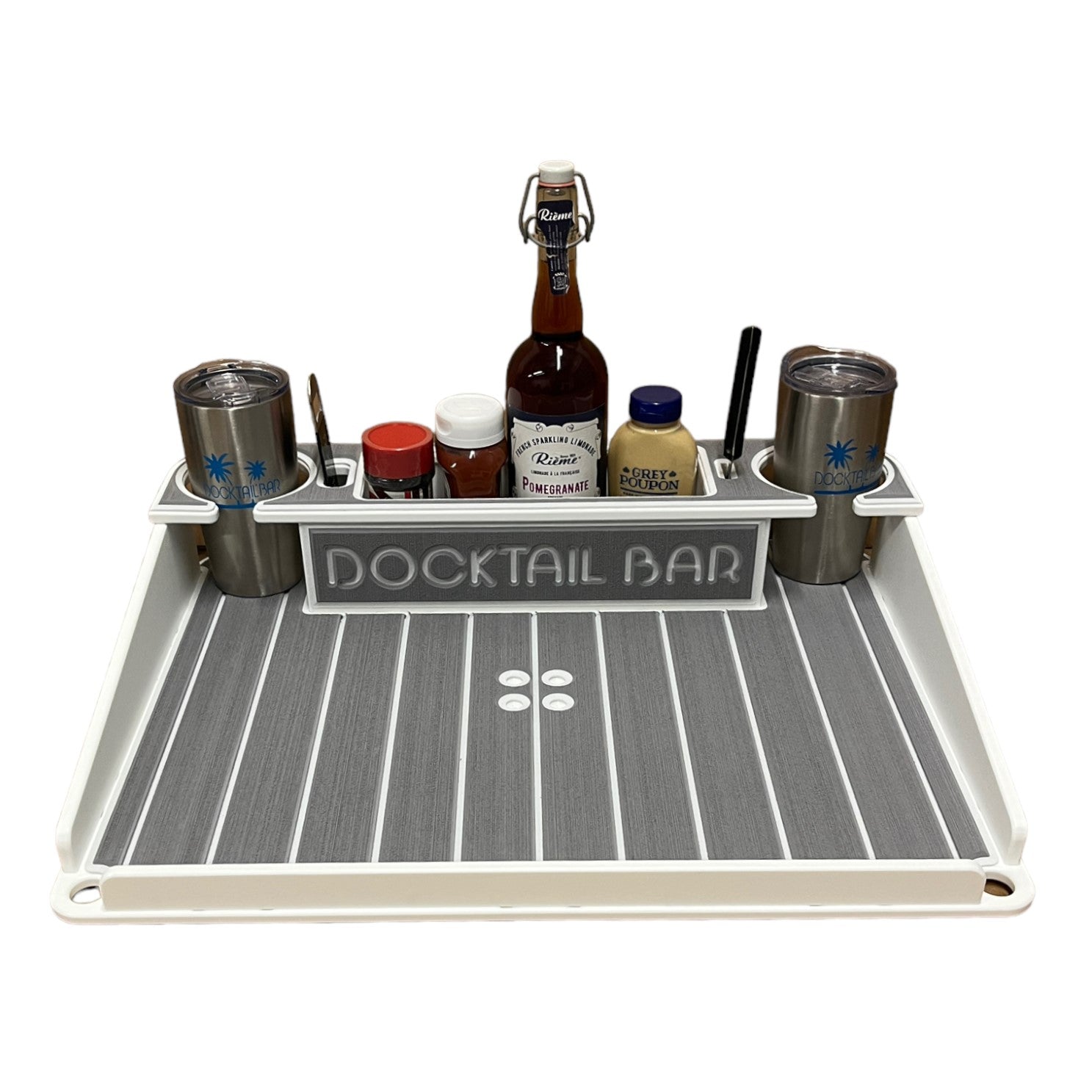 Docktail Boondocking Table - For Camping, RV's, Tailgating, Poolside, and Grill Prep