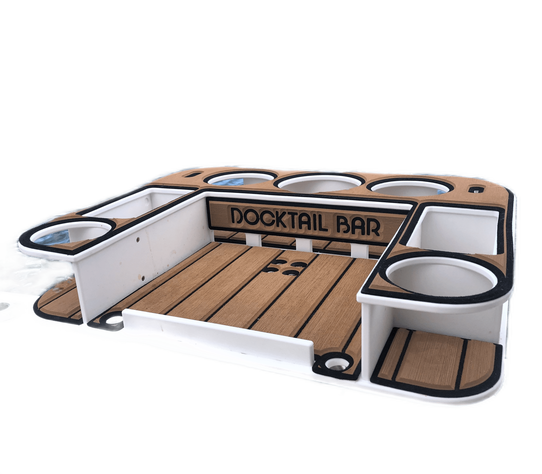 Docktail Butler Boat Table with Pedestal Table Attachment Options