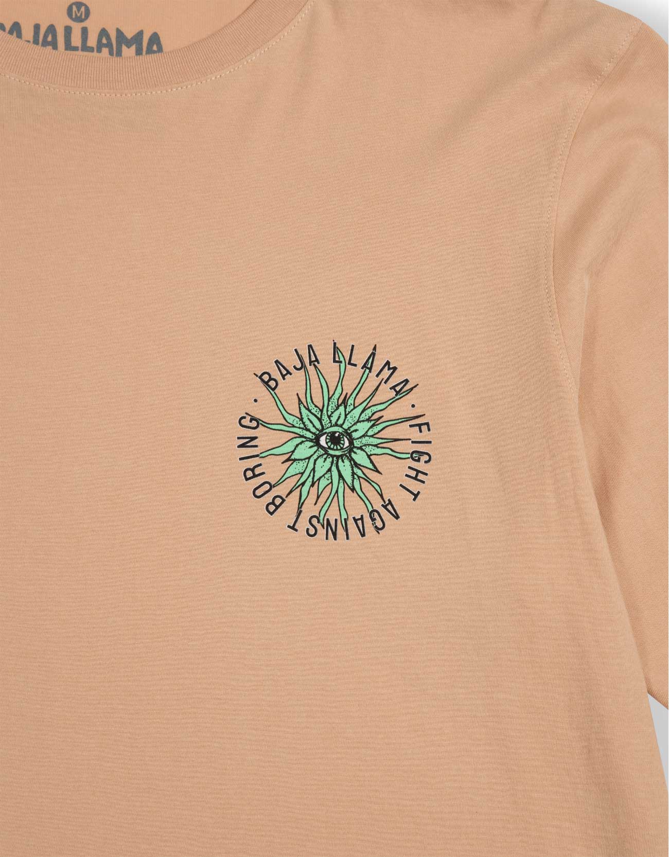 EYE SEE A SUCCULENT LONG SLEEVE TEE - CHAMPAGNE