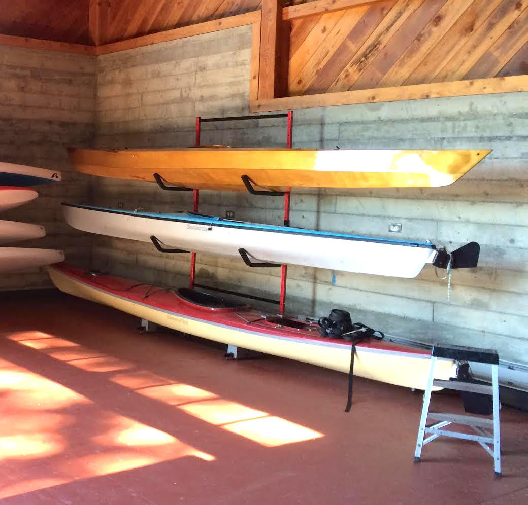 3-Boat Freestanding Kayak Storage | Wheels Optional