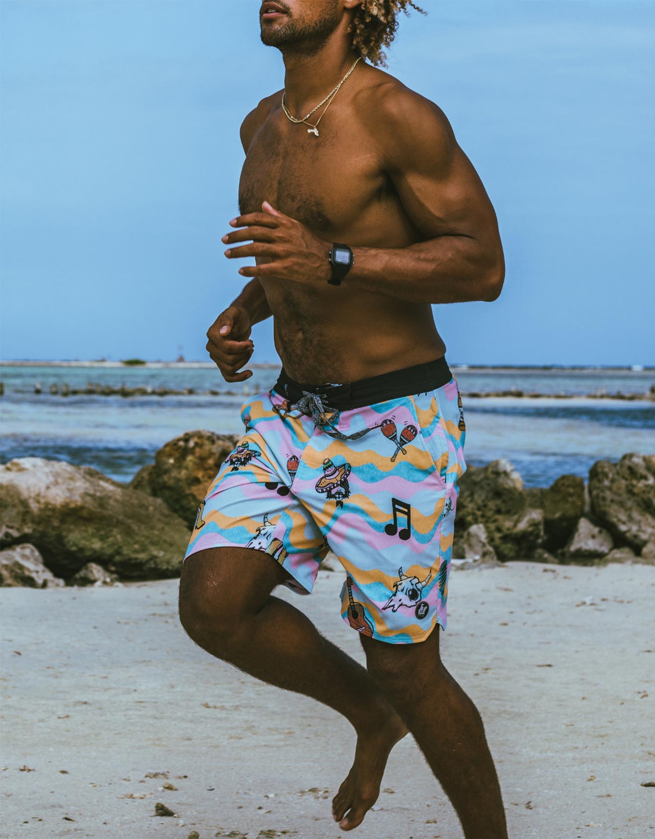 LOS THREE AMIGOS - SHIPWRECKS 18" BOARDSHORTS