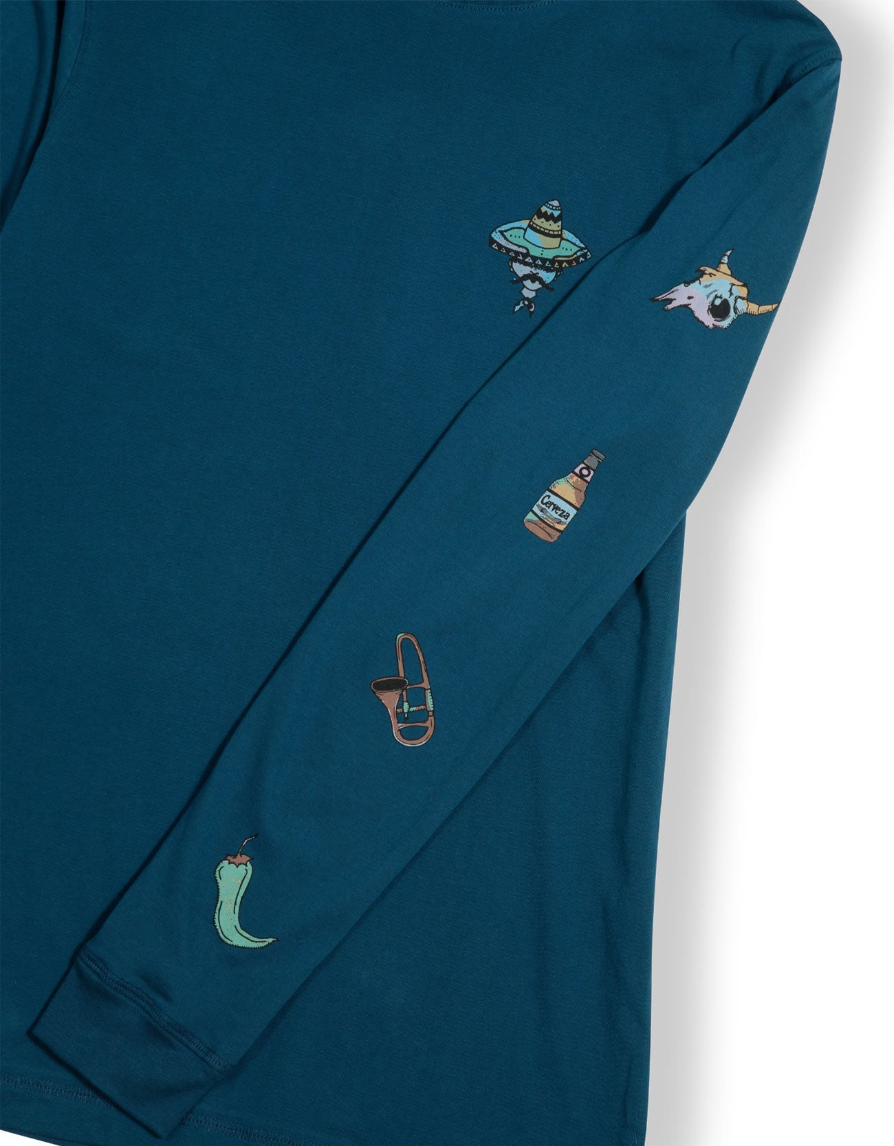 MUSTACHE MUSIC GANG LONG SLEEVE TEE