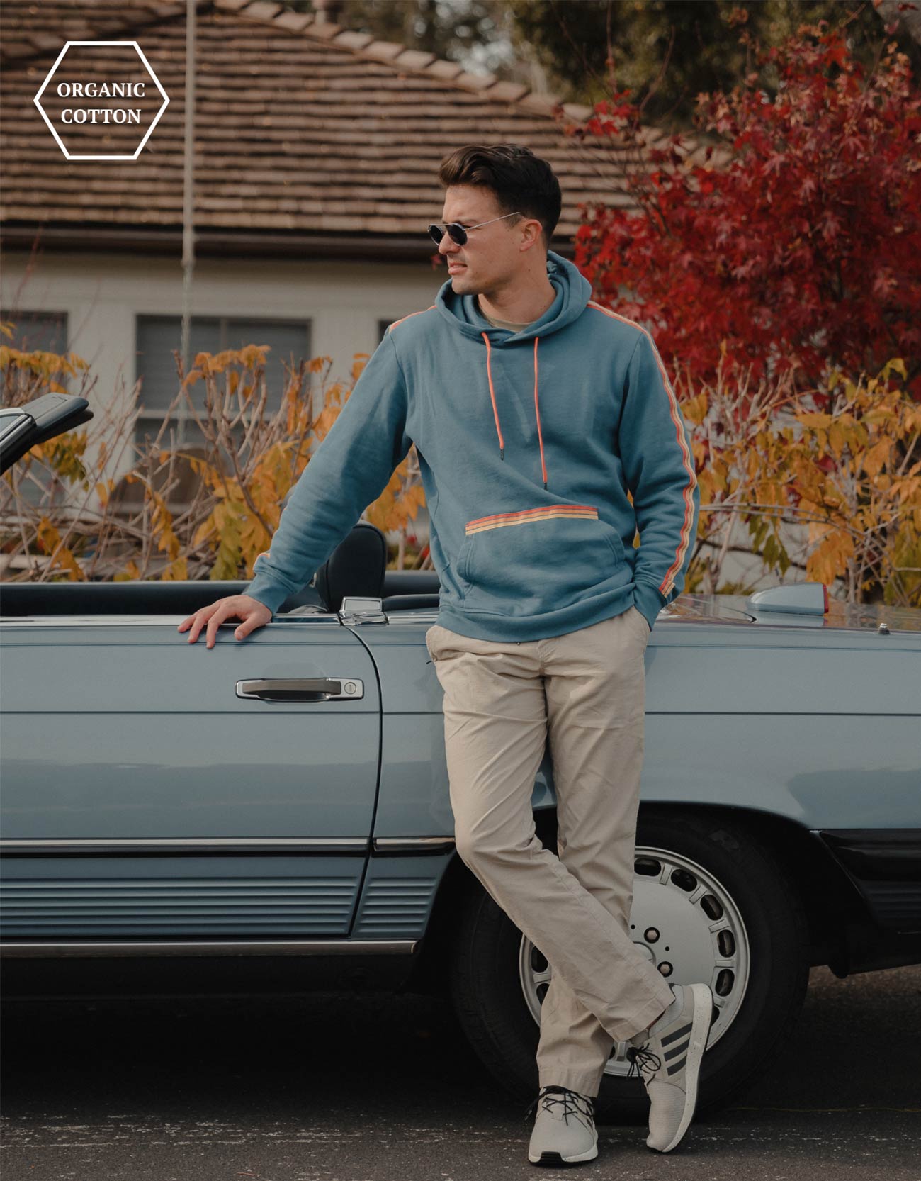 I TOLD YOU 3 LINES HOODIE - RETRO BLUE