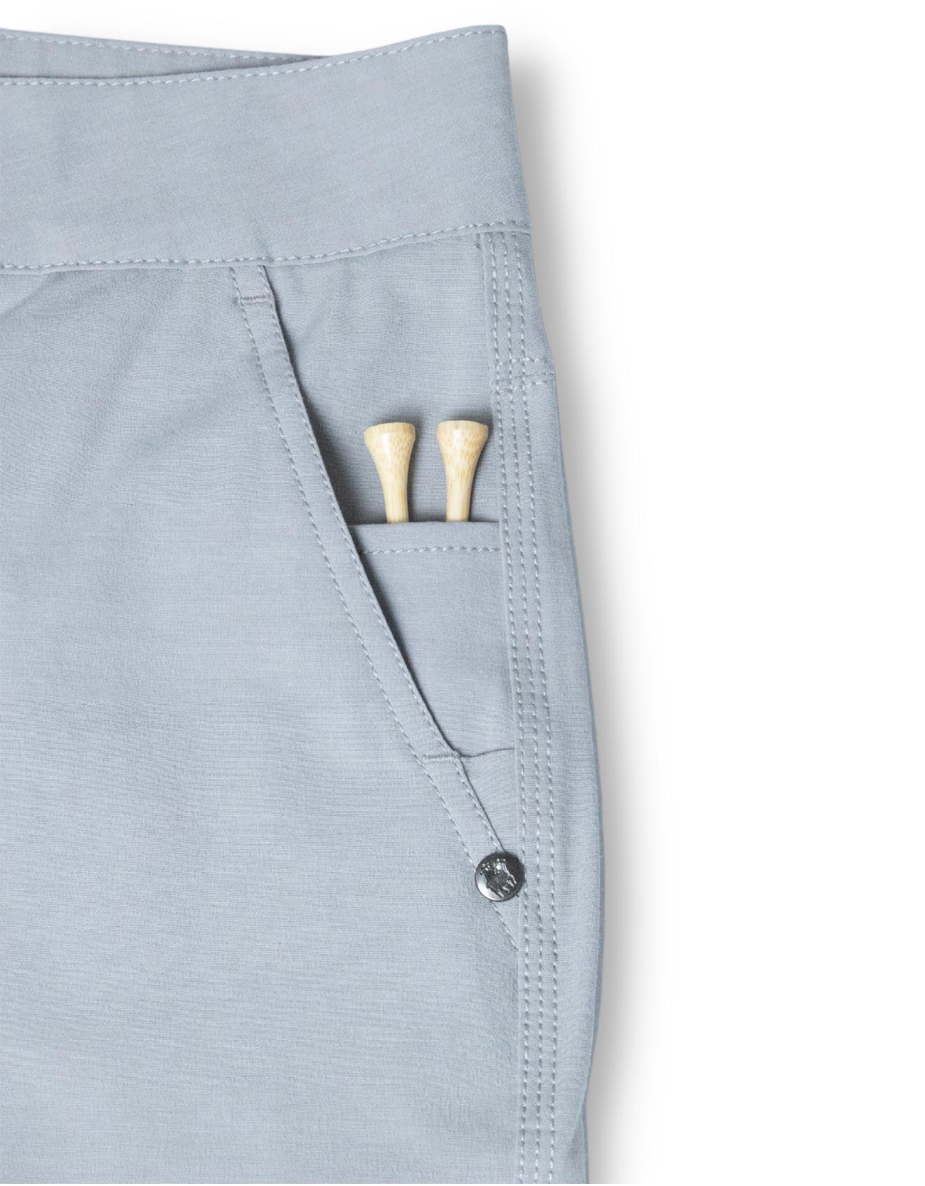 SUNDAY SPORTS 19" HYBRID SPORT SHORTS - CEMENT