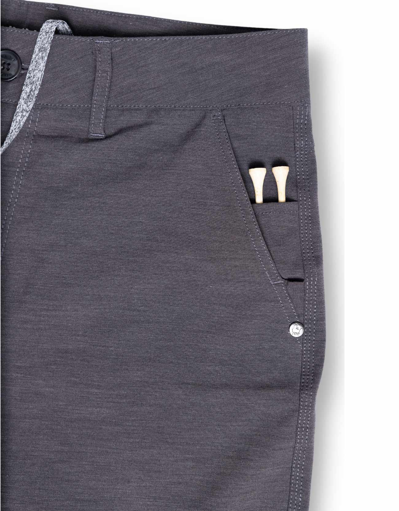 SUNDAY SPORTS 19" HYBRID SPORT SHORTS - CHARCOAL