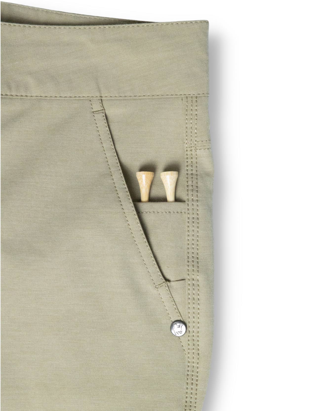SUNDAY SPORTS 19" HYBRID SPORT SHORTS - KHAKI